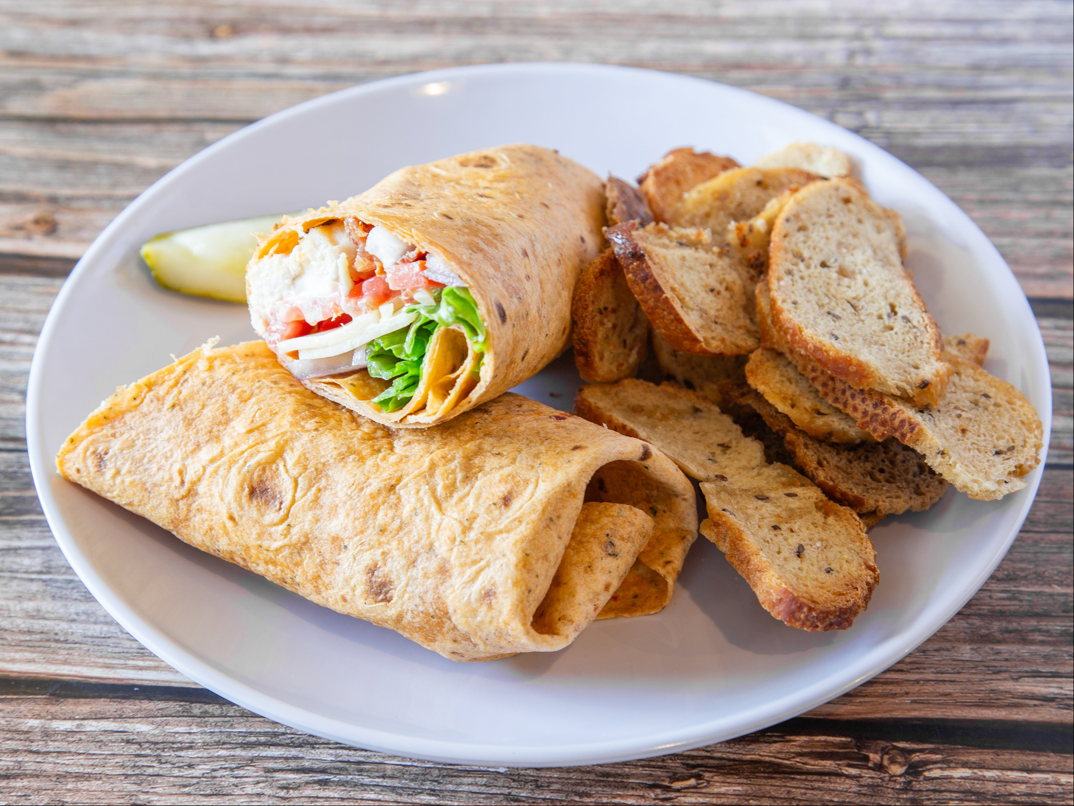 Chicken Bacon Swiss Wrap