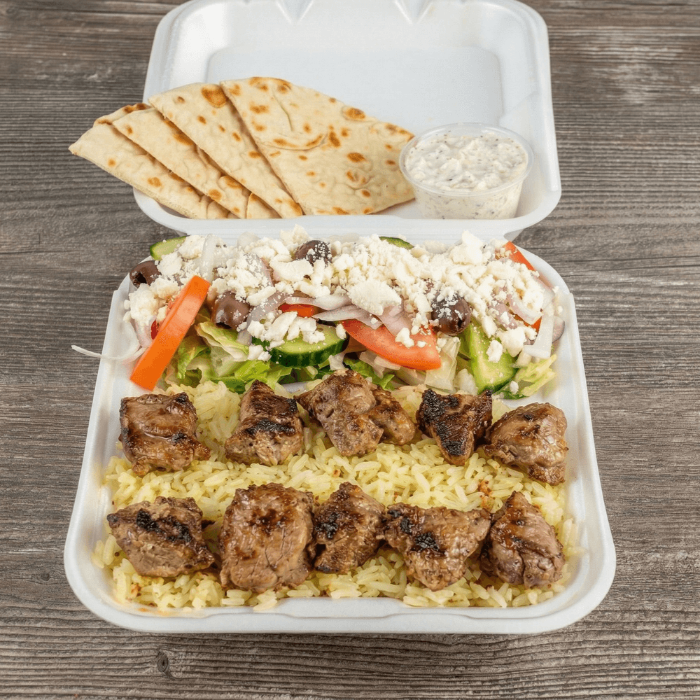 Lamb Souvlaki Plate