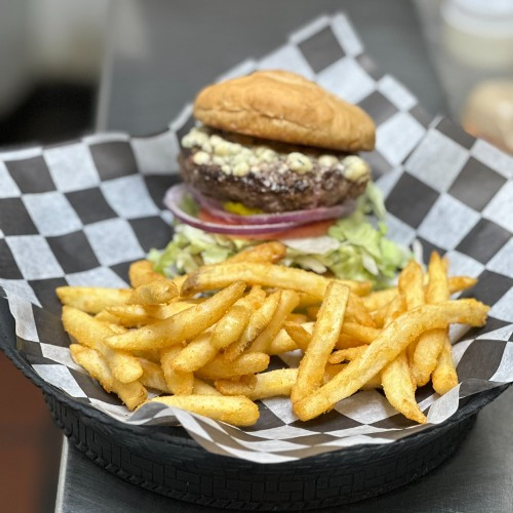 Black and Bleu Burger
