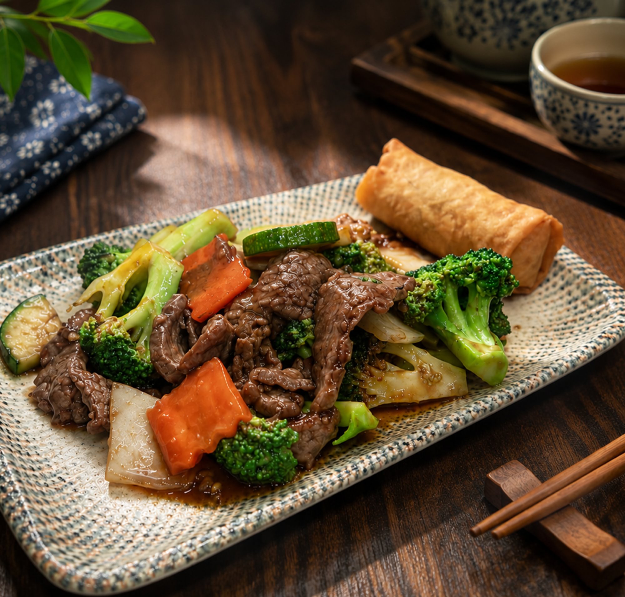 L Beef Mixed Vegetables 蔬菜牛
