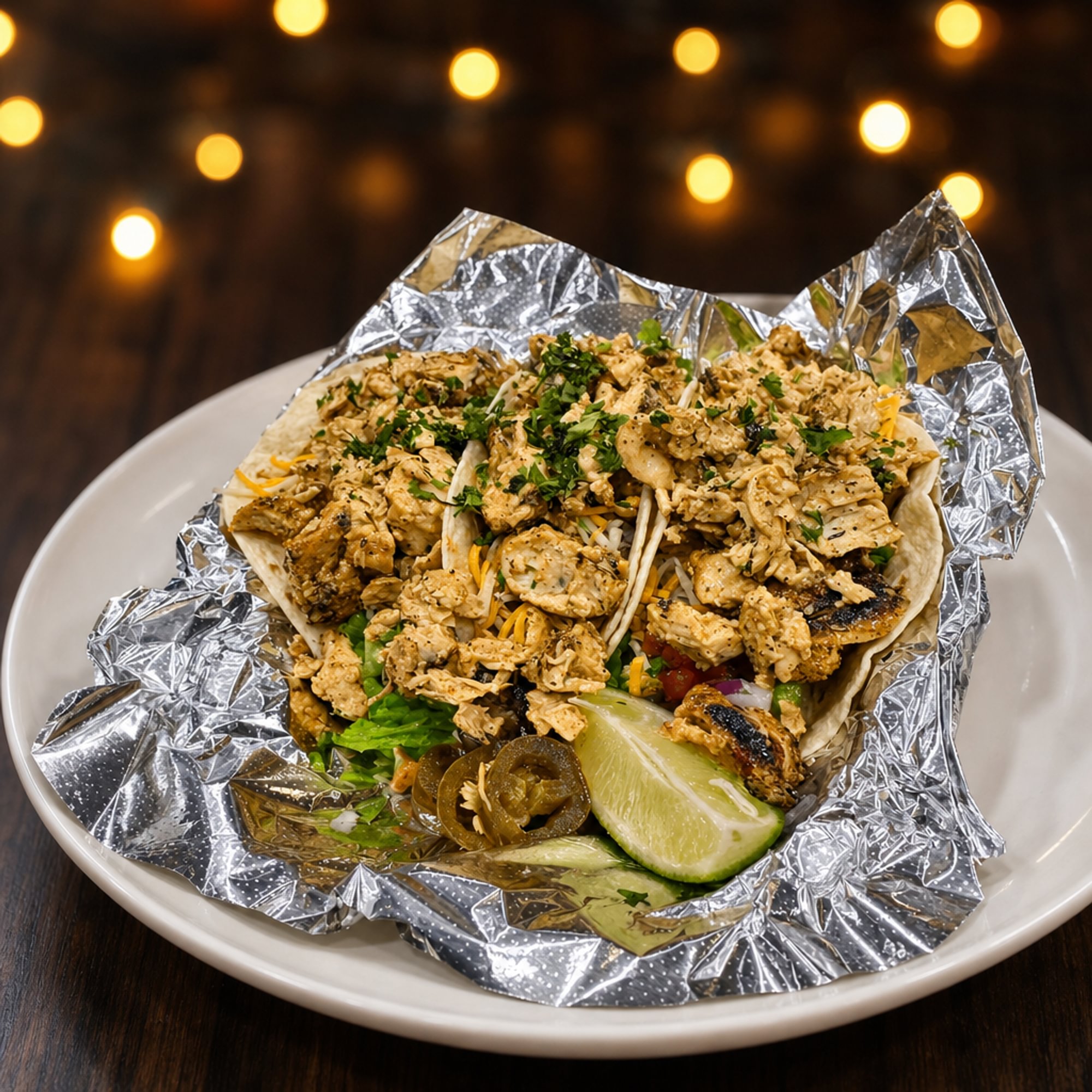 Grilled Chicken Curry Taco