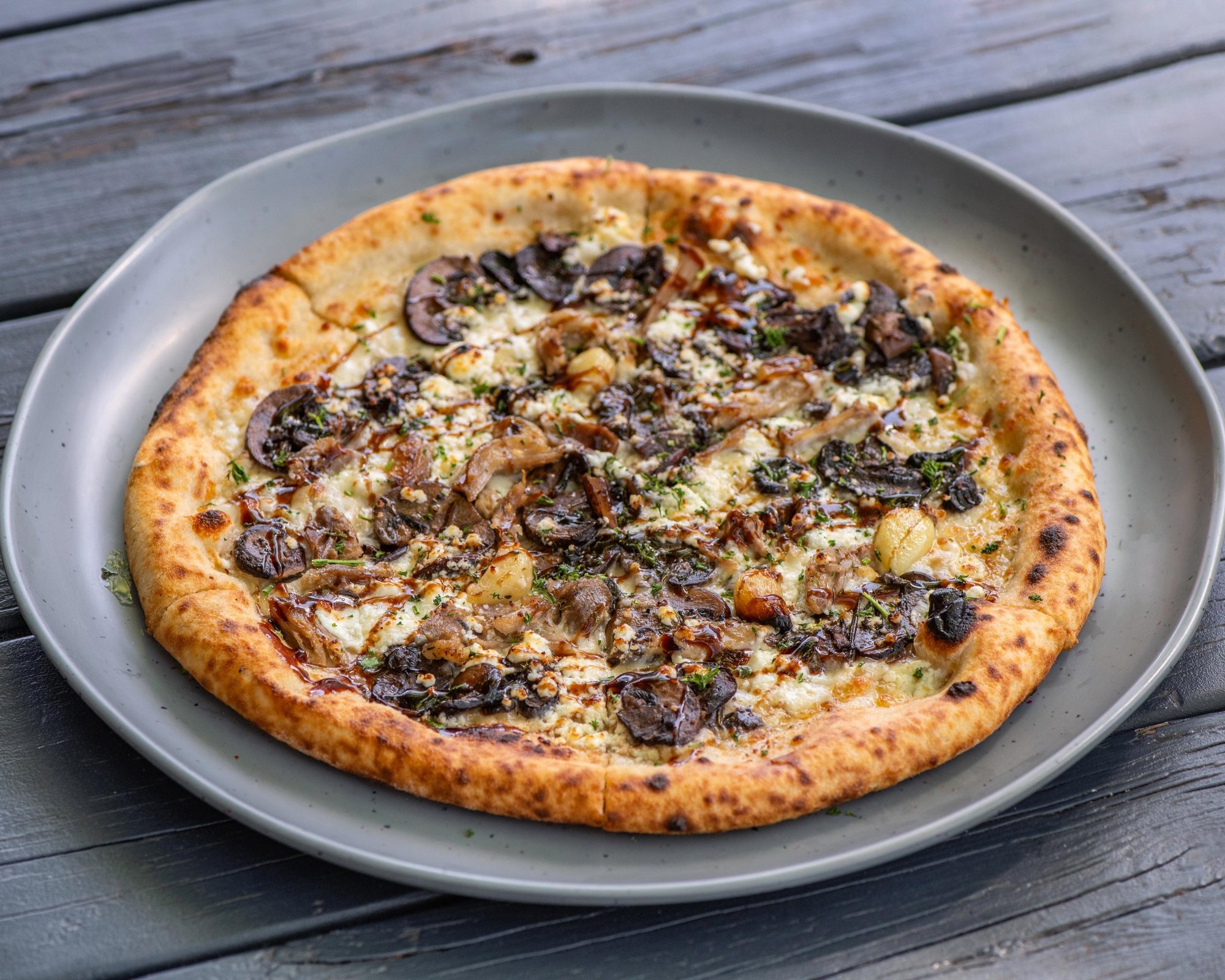 Duck Duck Shroom Pizza