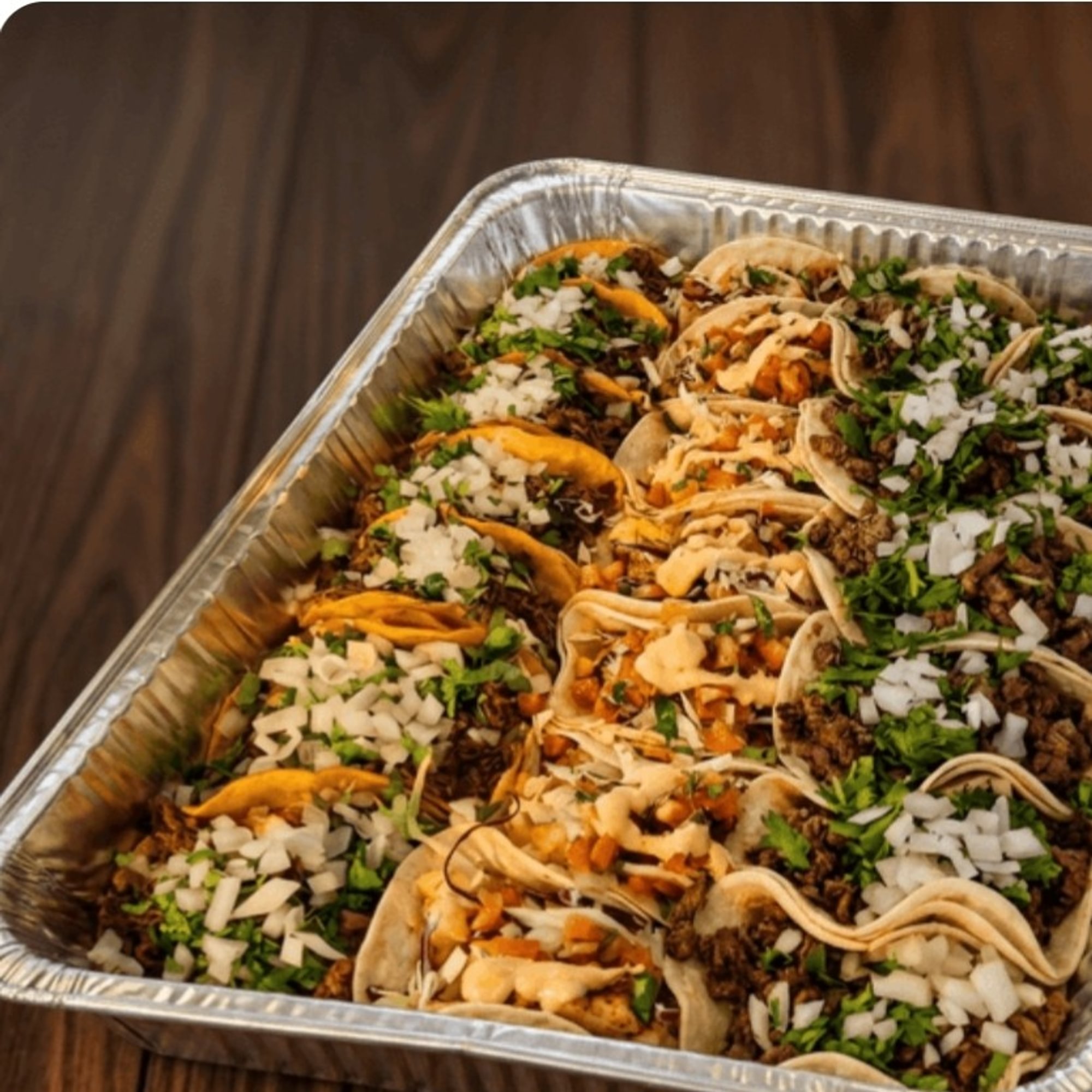 Chicken taco tray