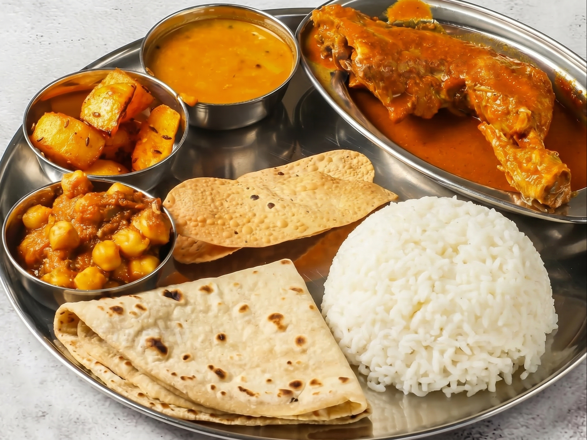 Non-Veg Platter + Naan