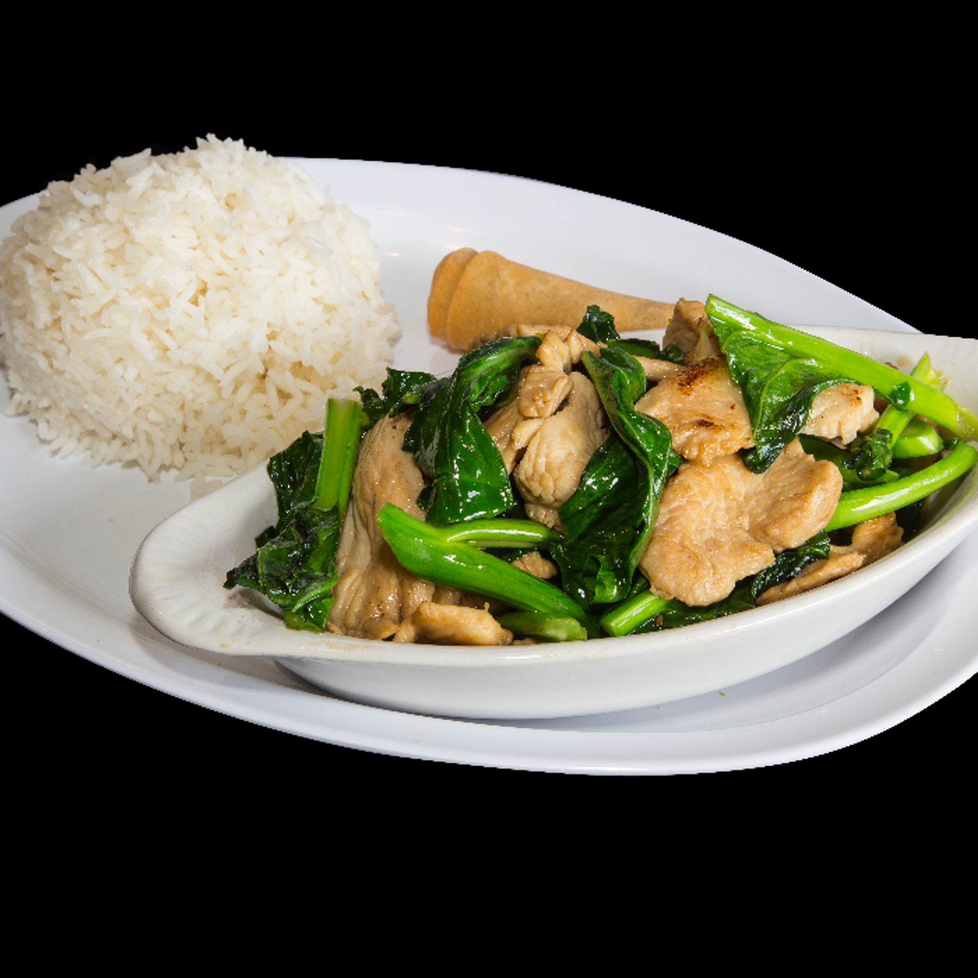 Pad Ka Nar (Stir Fried Chinese Broccoli)
