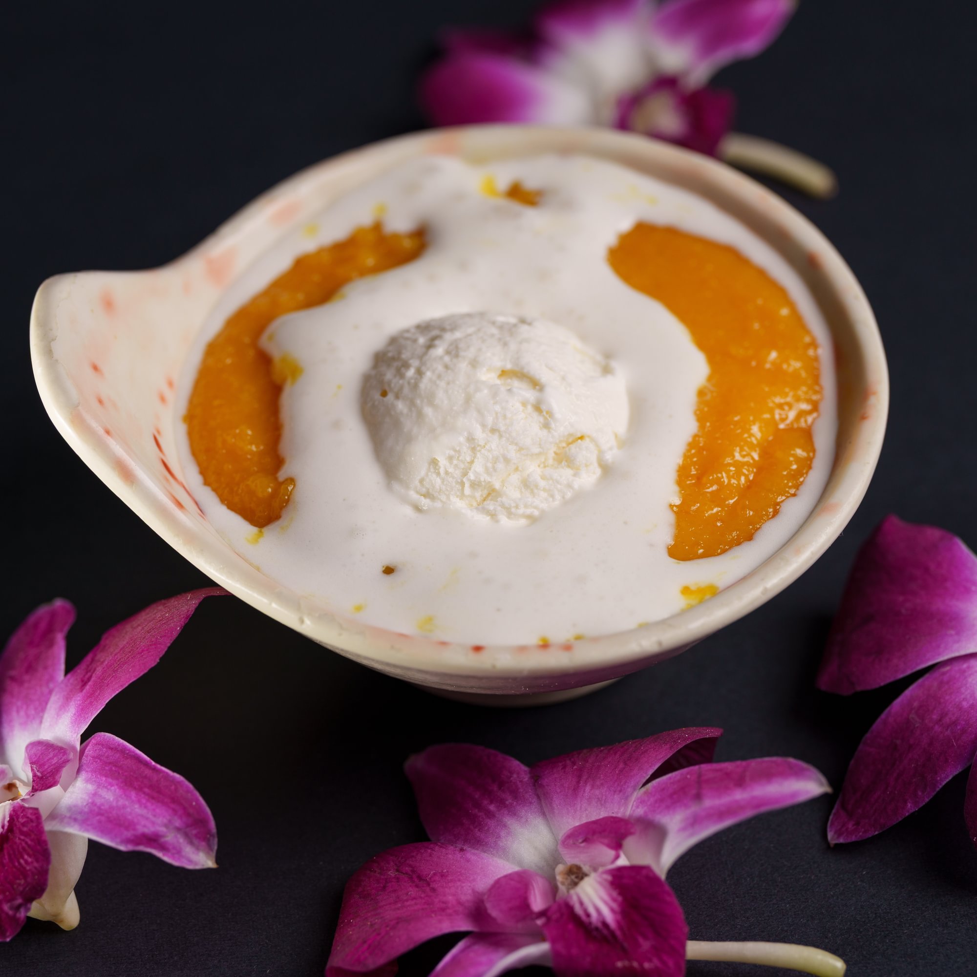 Badam Halwa with Ice Cream