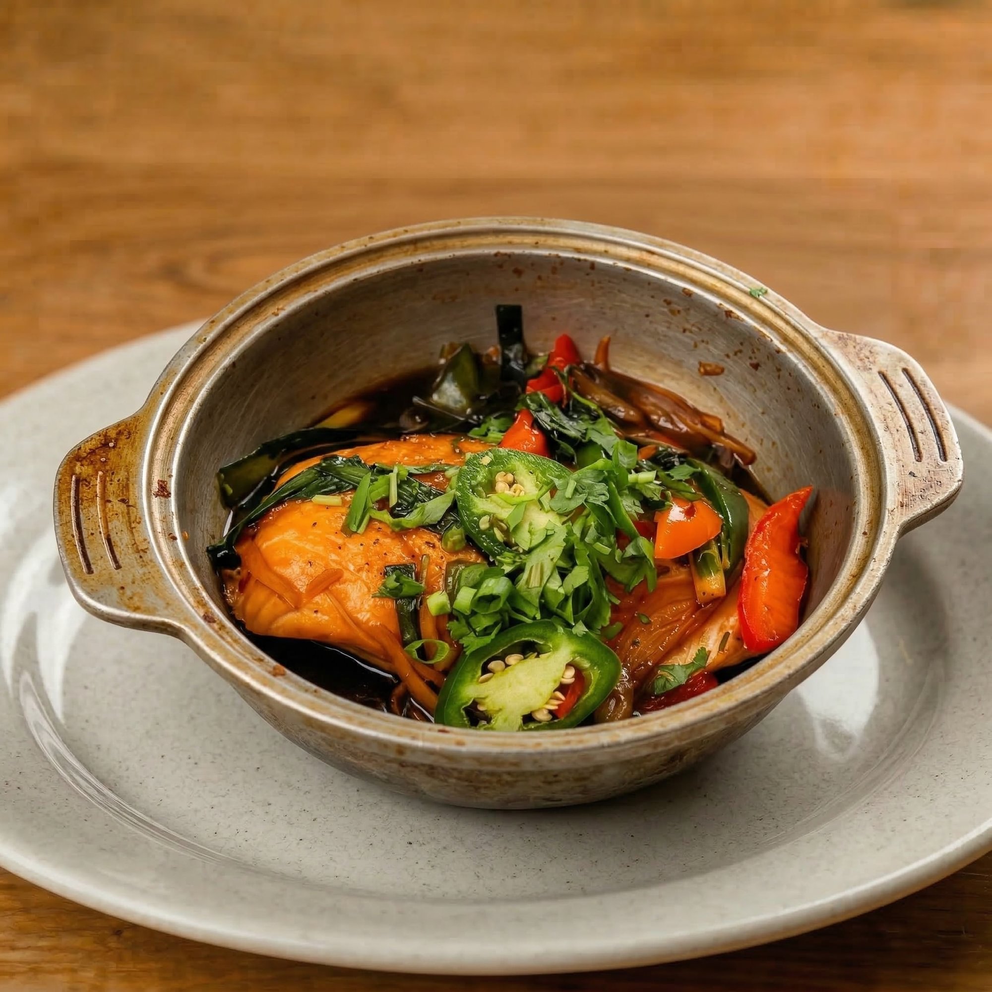 Caramelized Salmon Hotpot