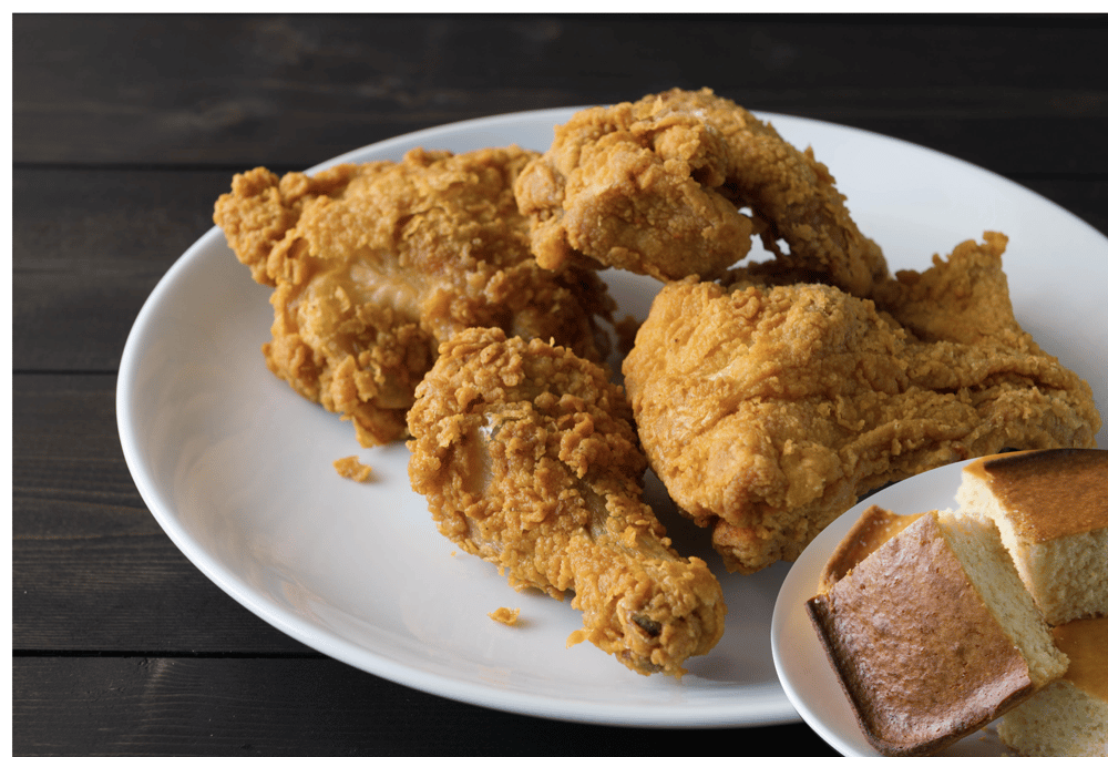 3pc Leg & Thigh + Cornbread