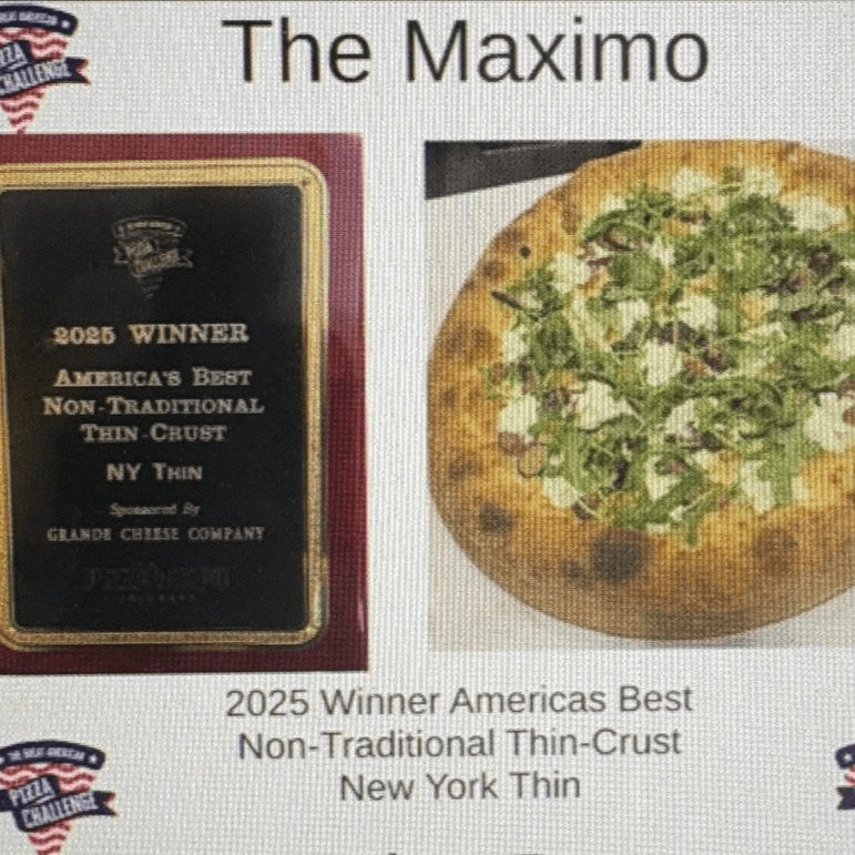 16” The Maximo 2025 1st place in The Great America Pizza Challenge Non-Traditional Thin-Crust NY...