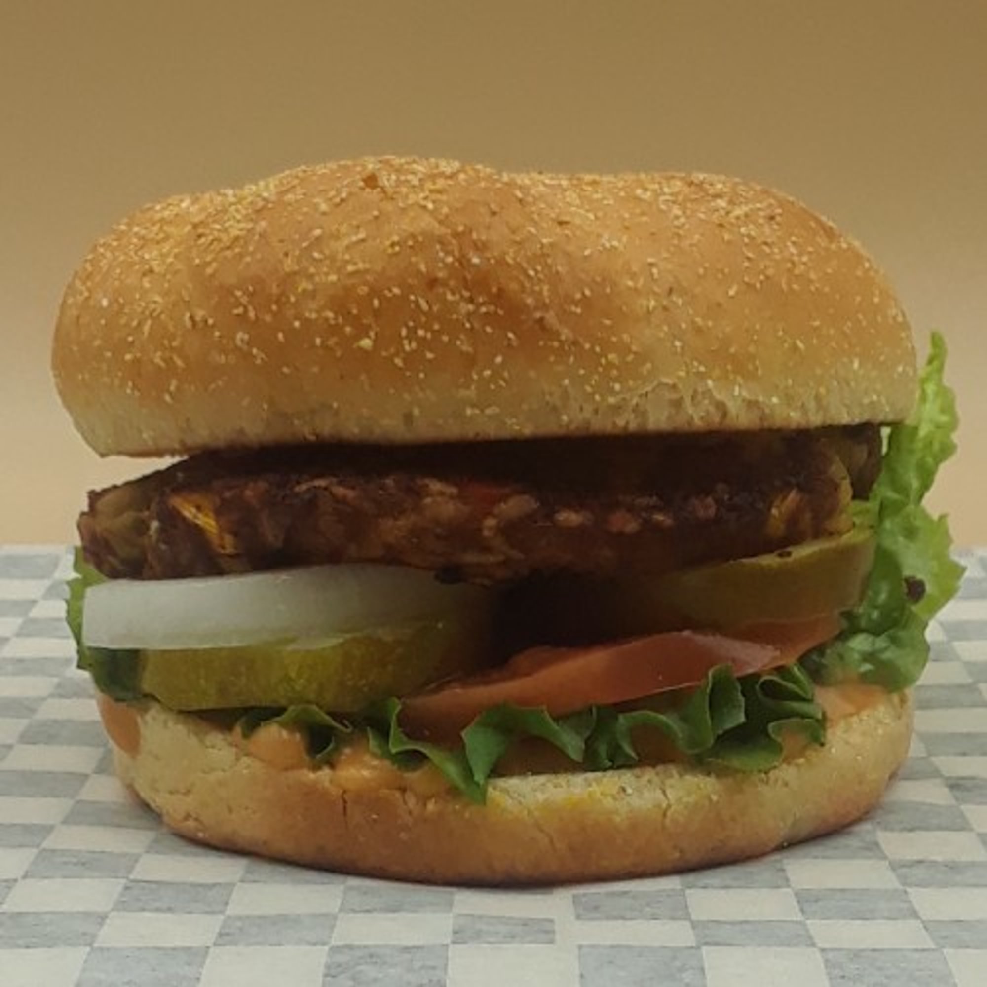 Vegan Organic Veggie Burger: