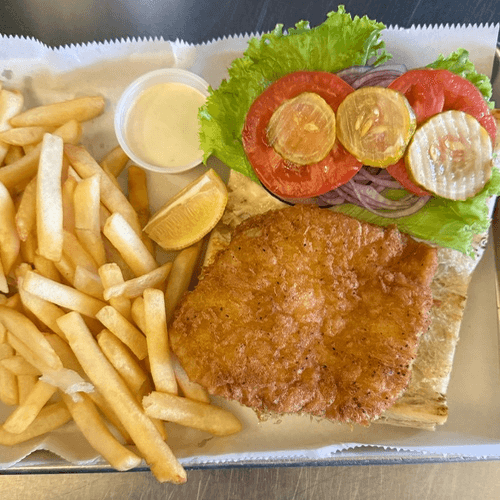 Calamari Sandwich with Choice of Side