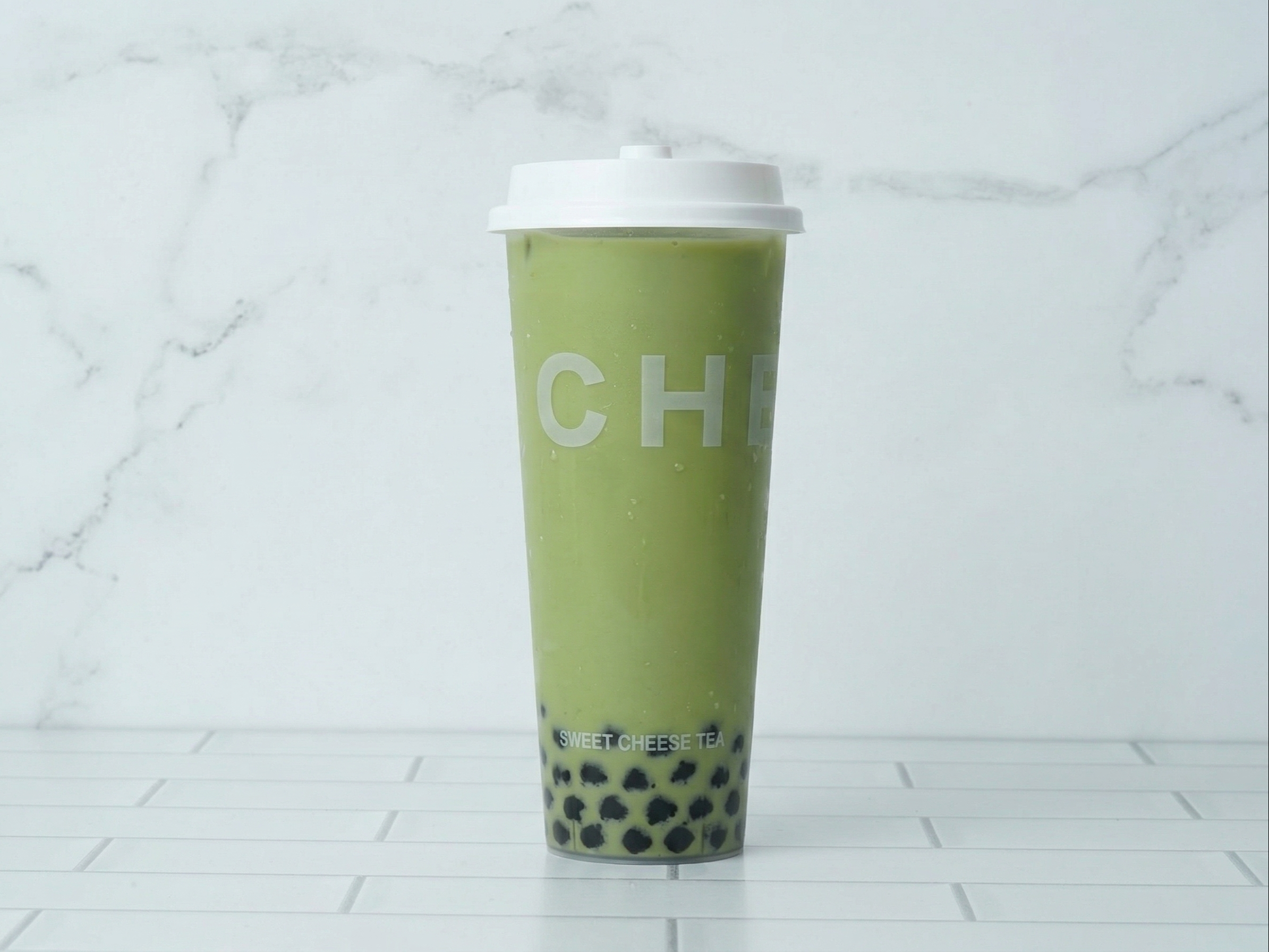 M7-Honeydew Boba Milk Tea-L