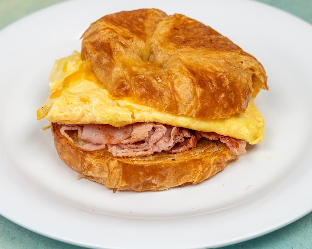 Ham Cheese and Egg Sandwich