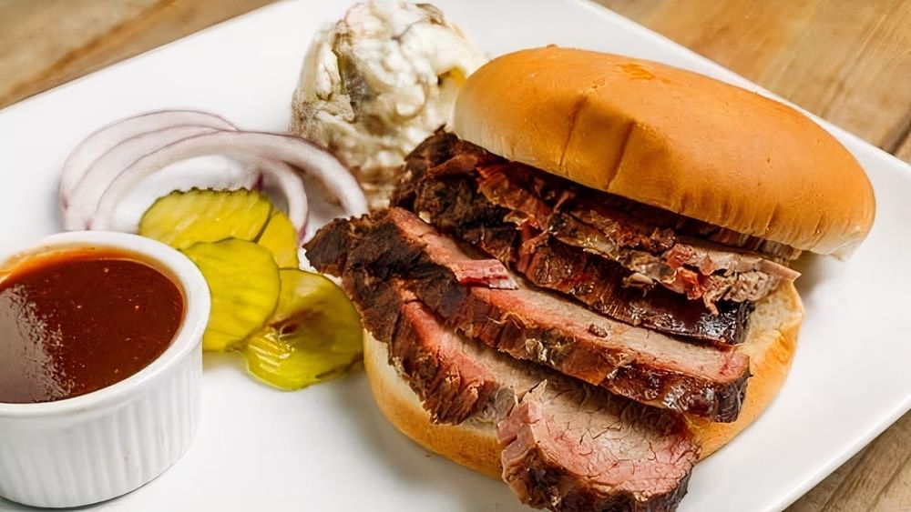 Three-BBQ Meat Sandwich Combo