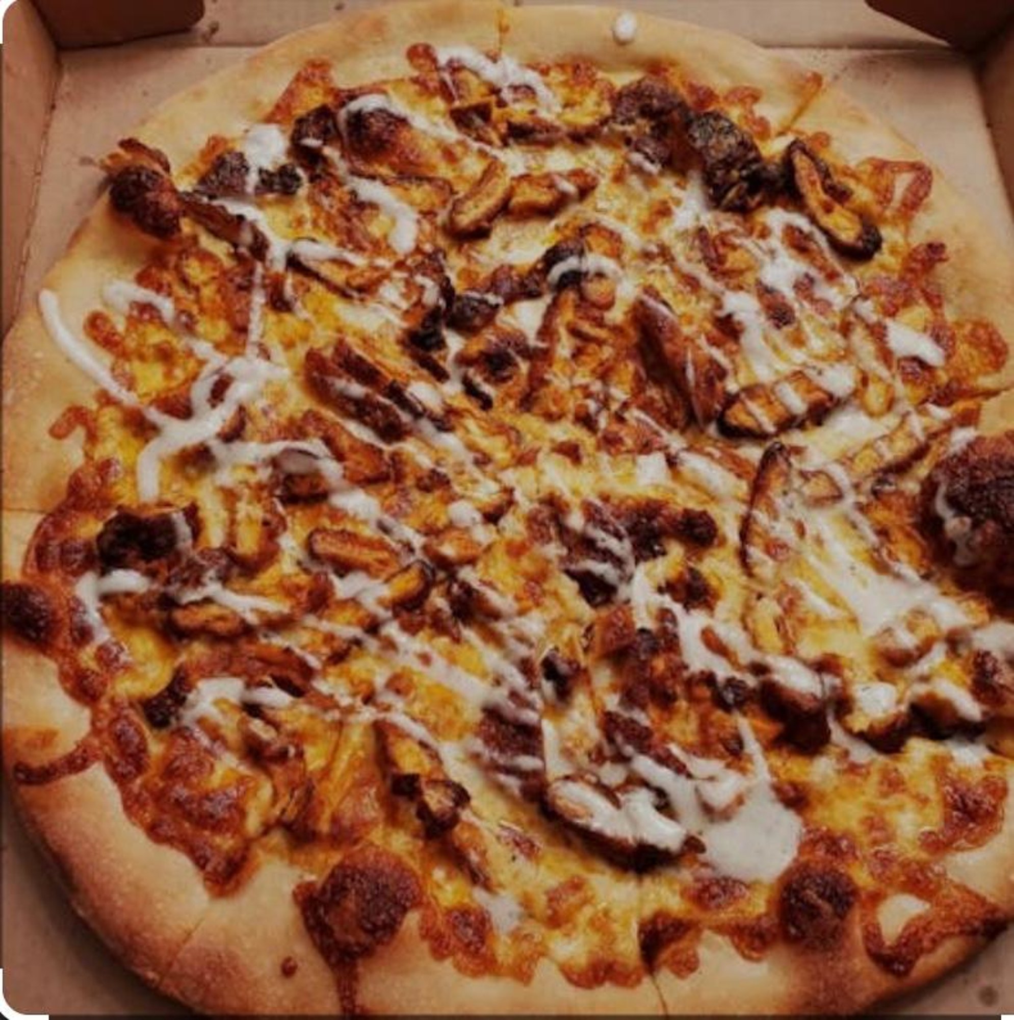 SM BBQ CHICKEN RANCH PIE PIZZA