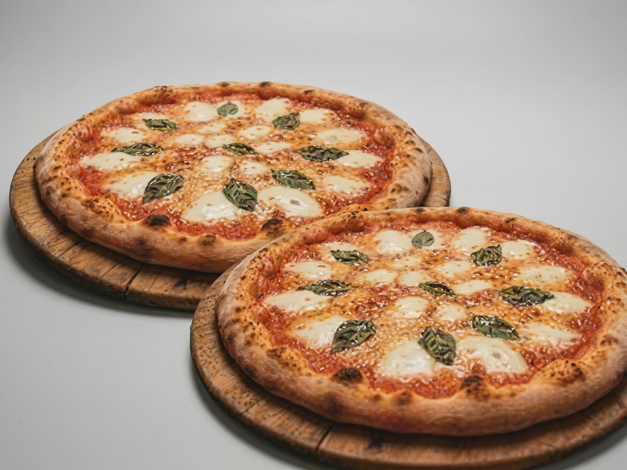 2 Large Plain Pizzas