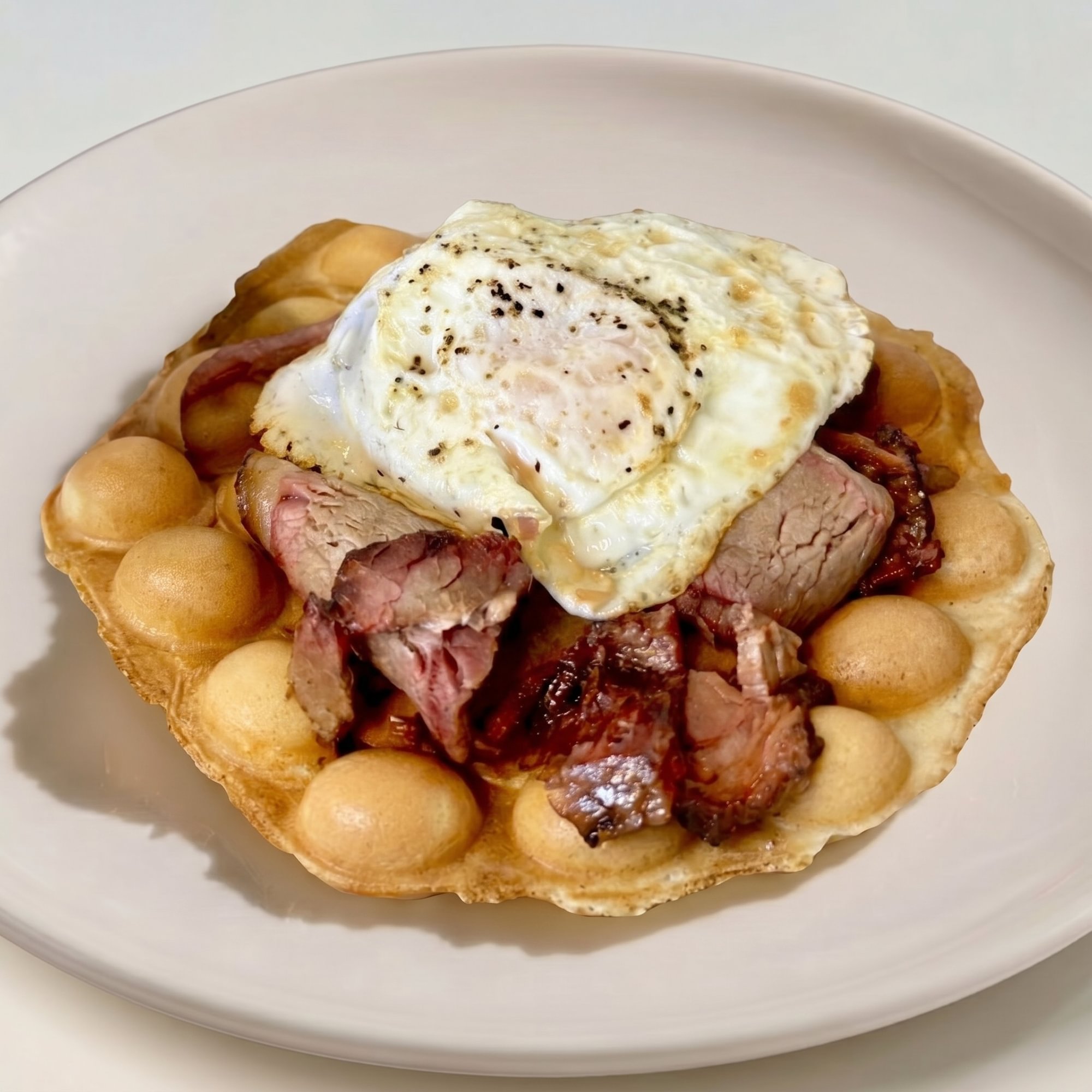 Brisket Breakfast Waffle