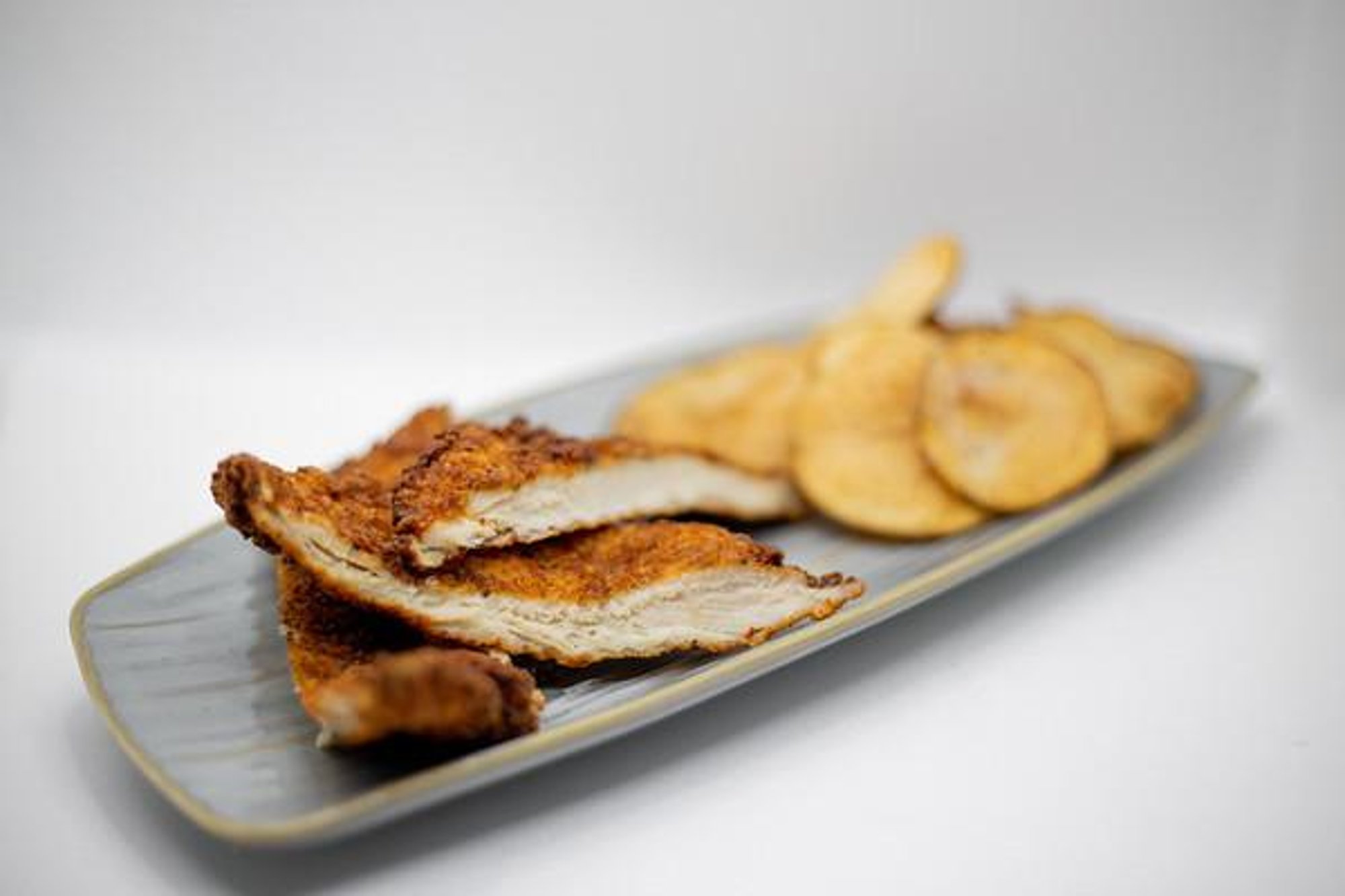 Fried Chicken Fingers with Chips