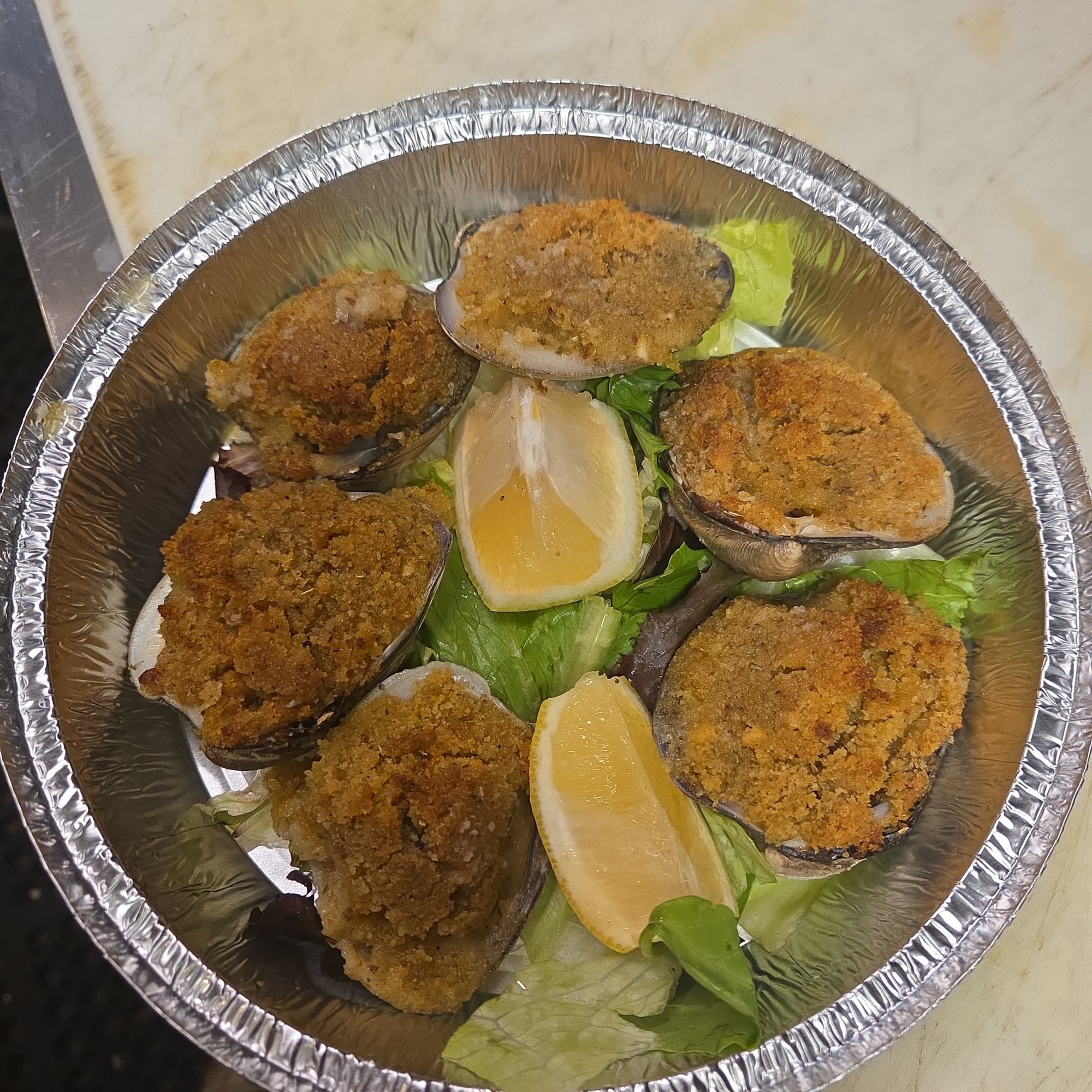 Clams Oreganata