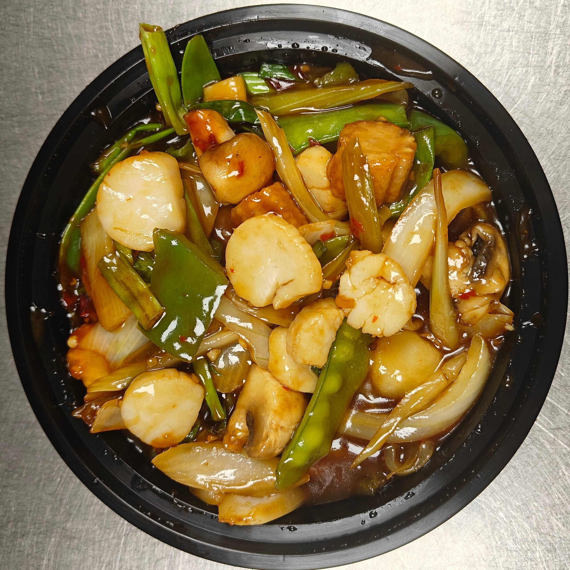 Scallops in Garlic Sauce