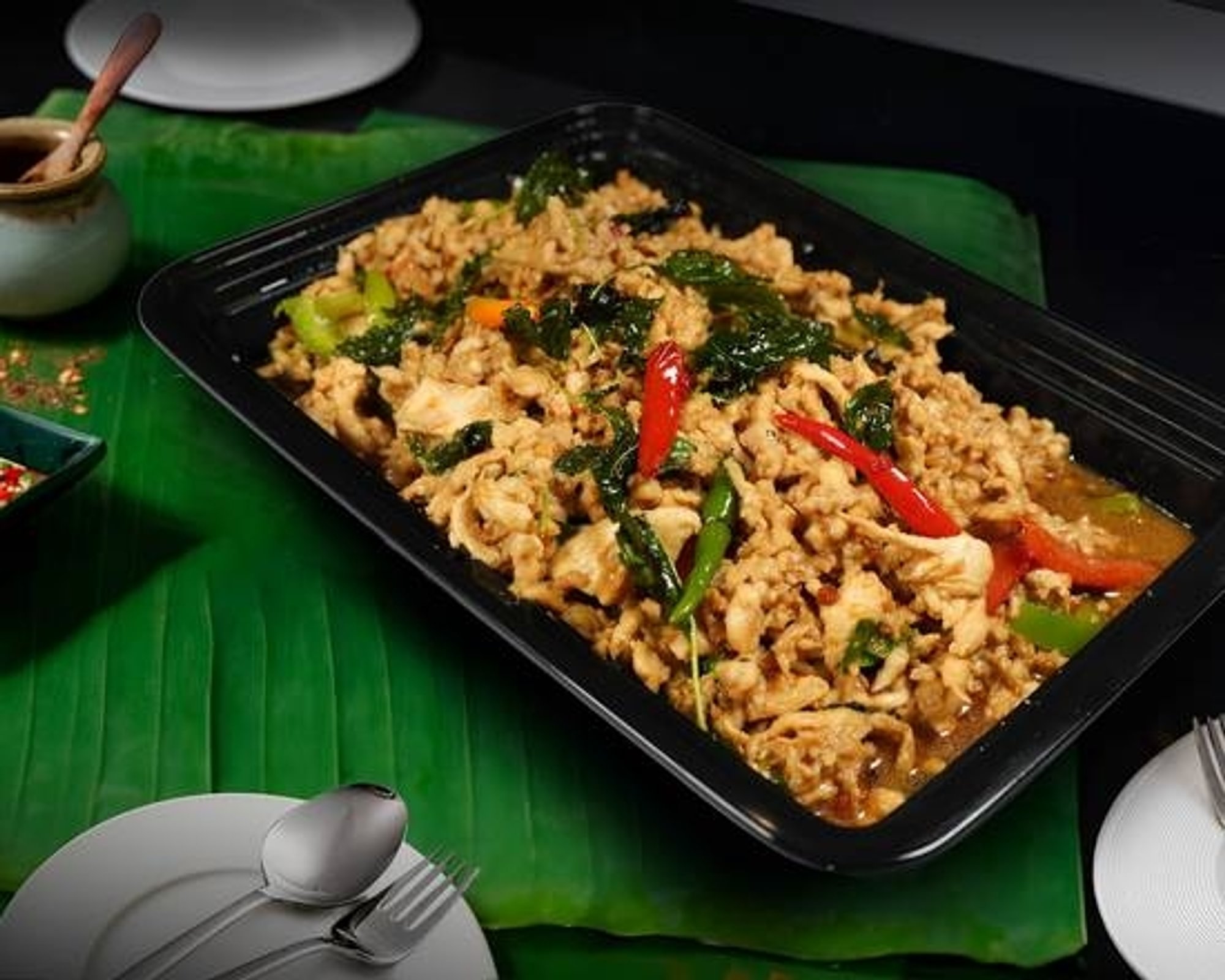 Party Size - Pad Ka Prao with Jasmine Rice