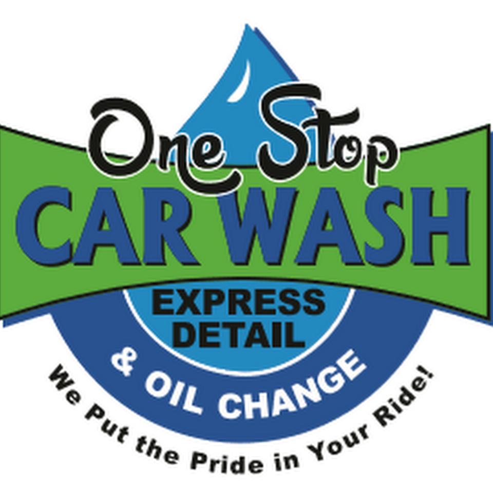 One Stop Car Wash &amp; Oil Change Logo