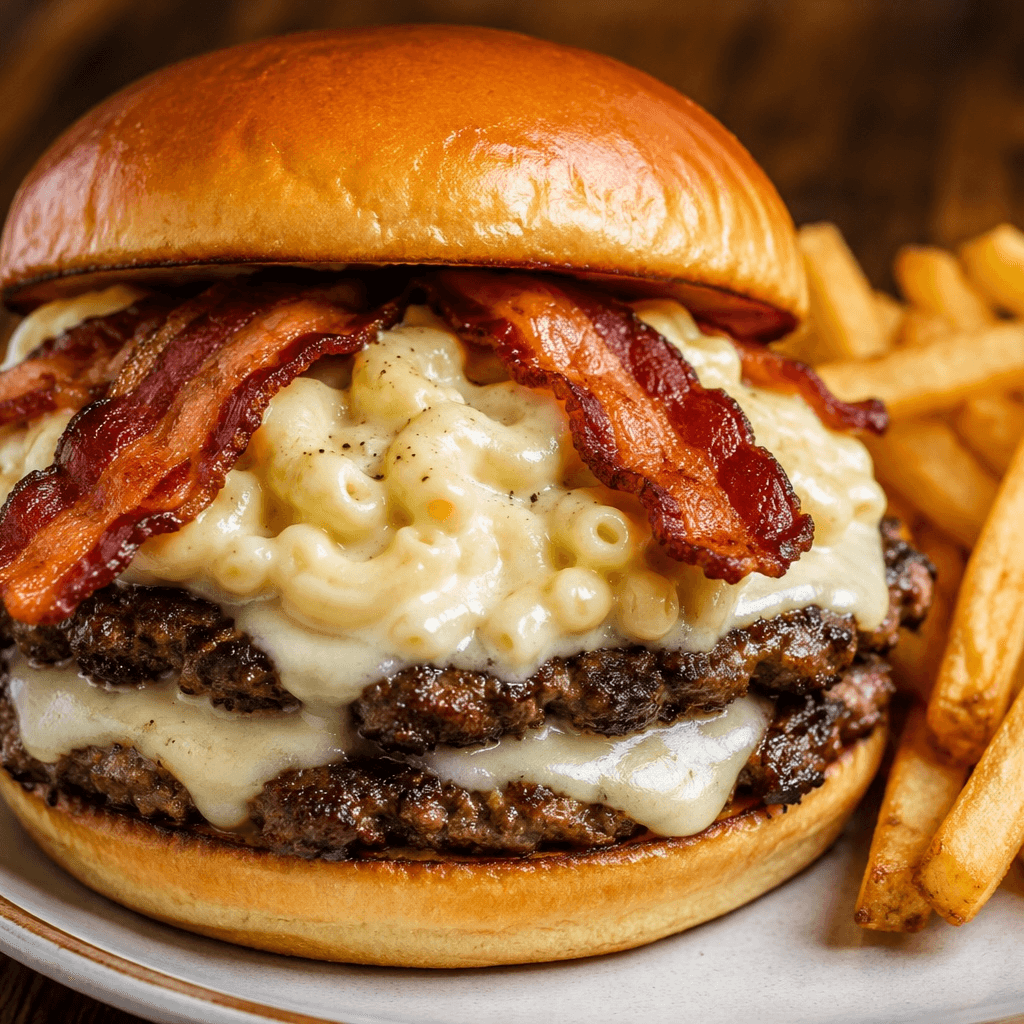 Mac & Cheese Burger Smash