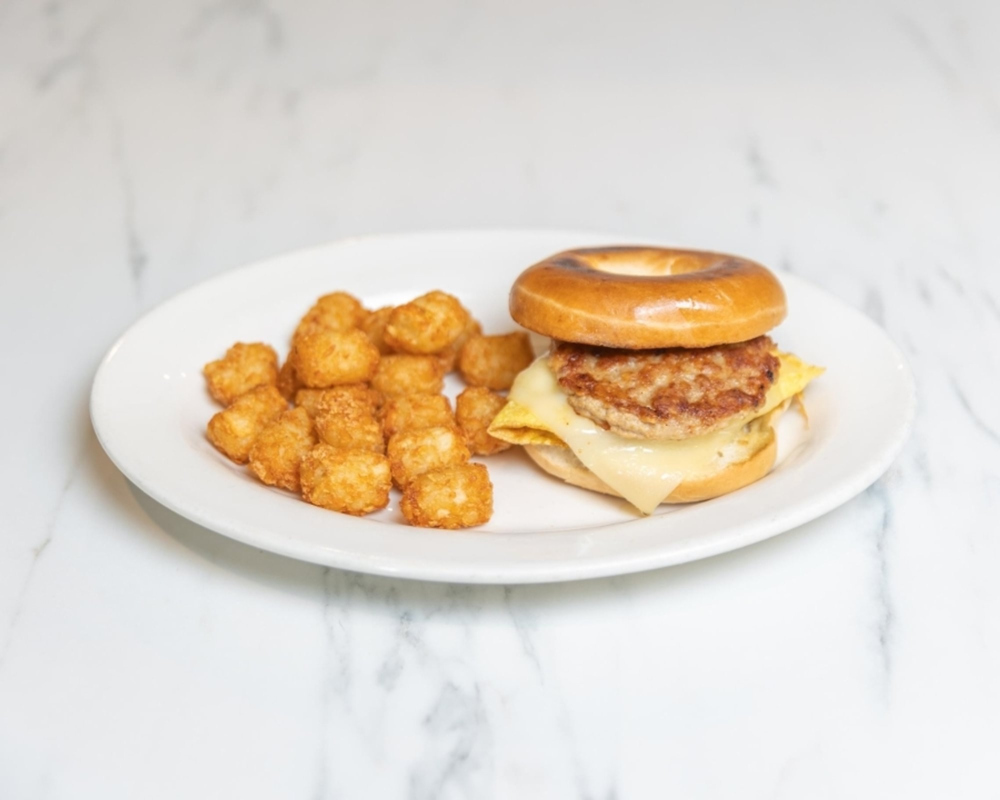 Sausage, Egg & Cheese Bagel