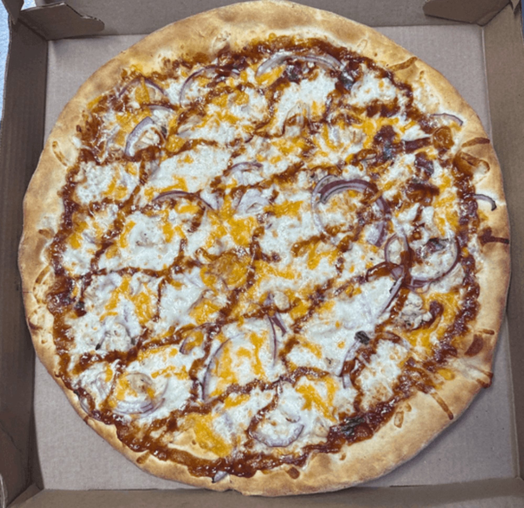 Sm BBQ Chicken Pizza