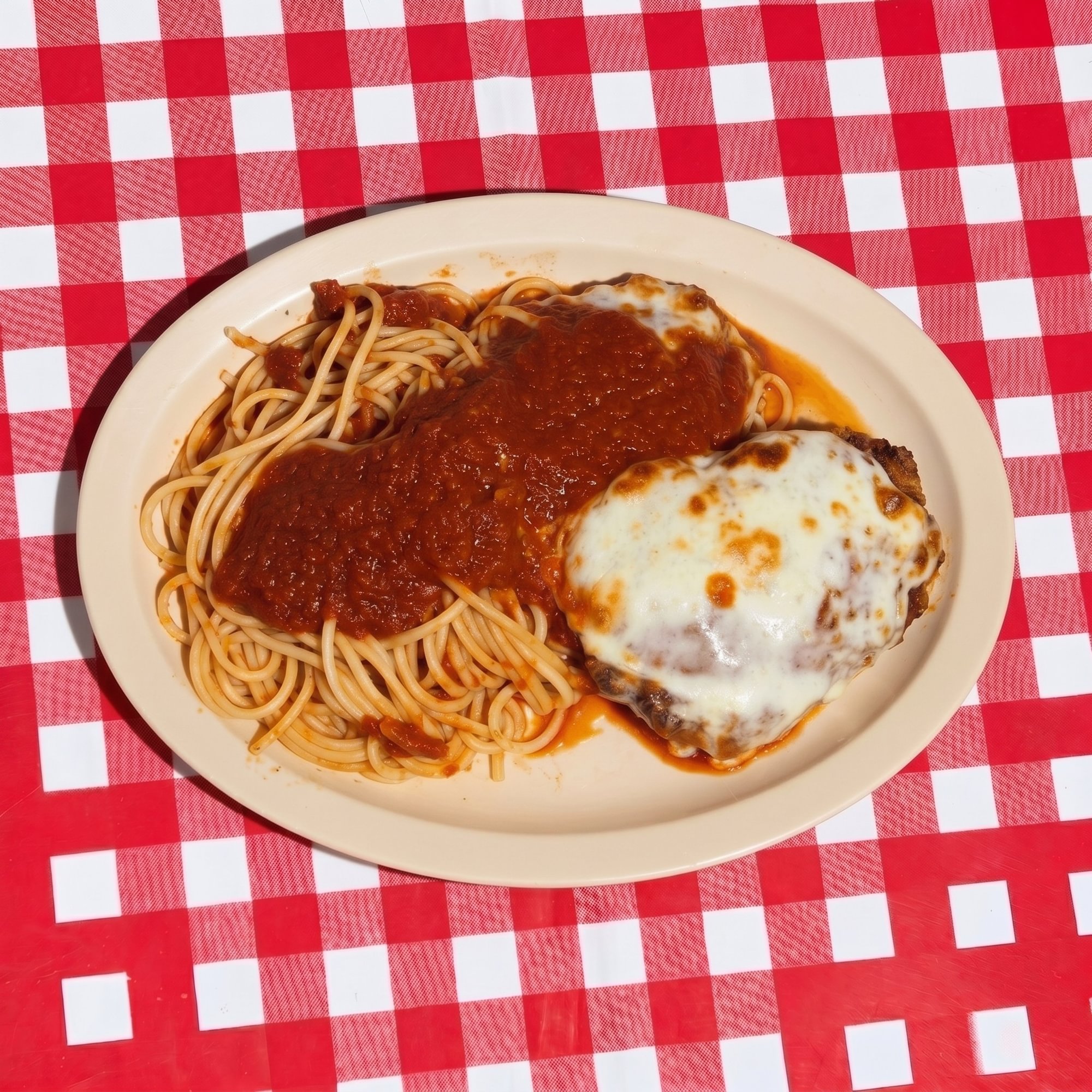 Chicken Parmesan Dinner with Pasta