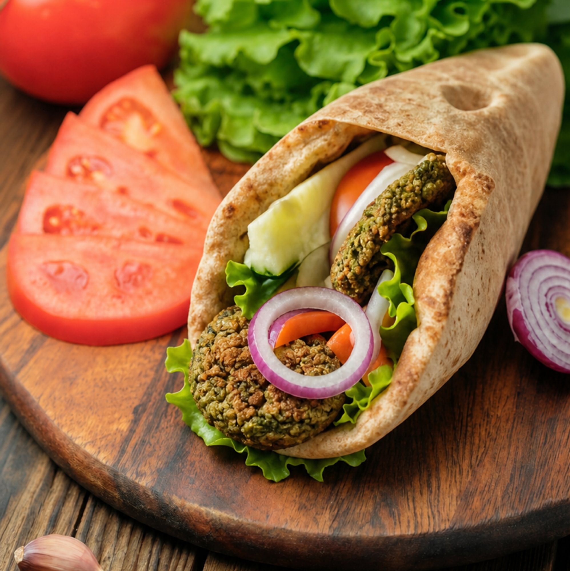 Falafel Pita Wrap