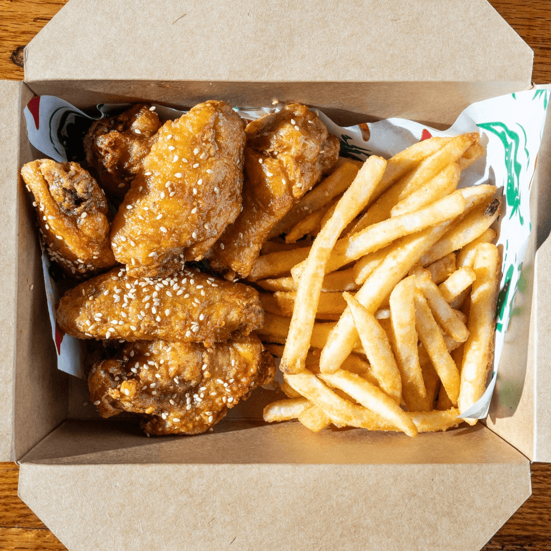5 Wings + Fries