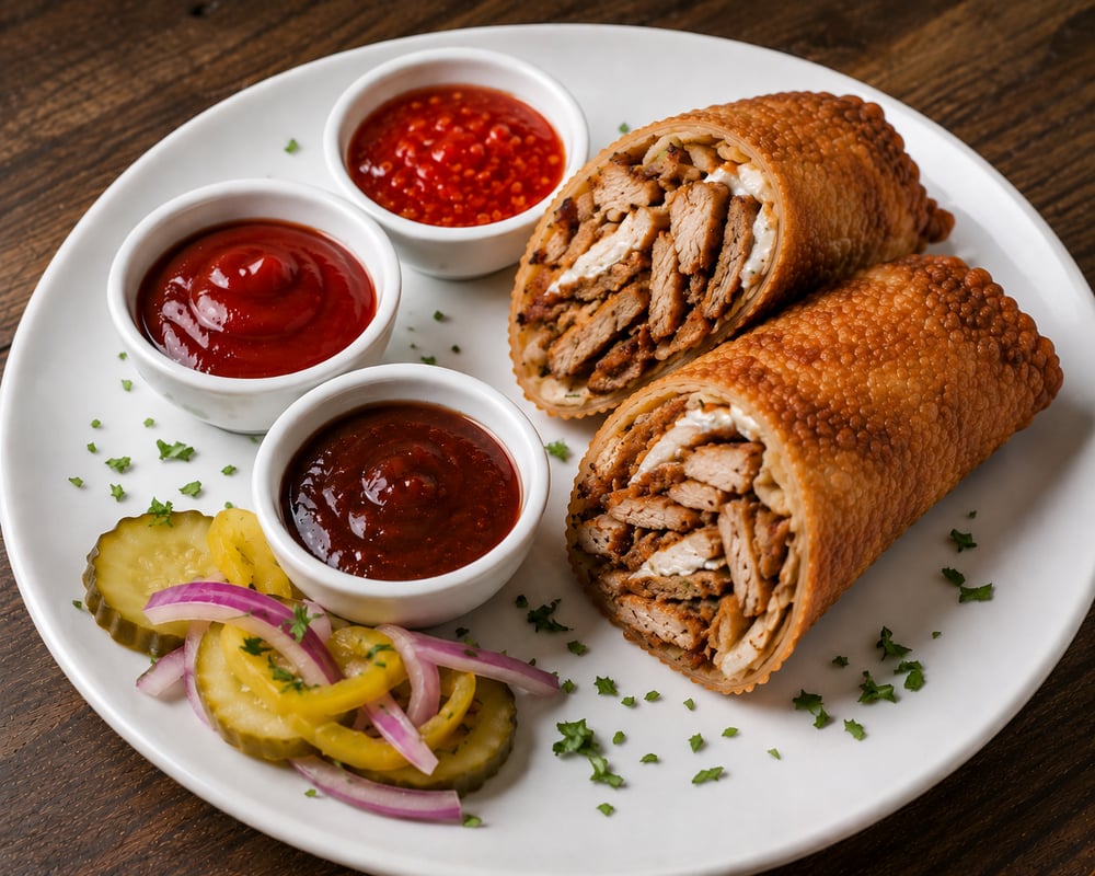 Shawarma Egg Roll