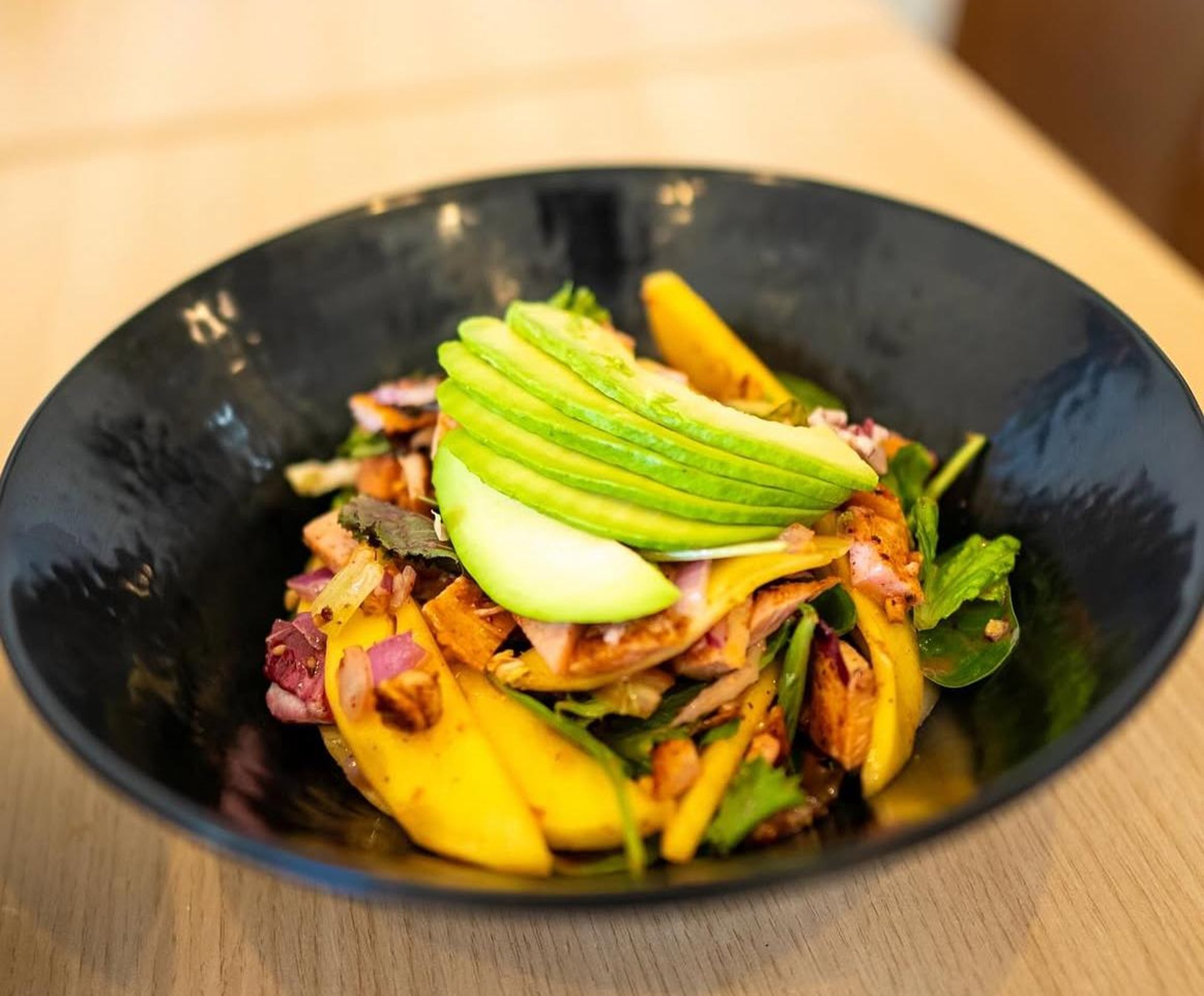 Tri-Color Chicken Mango Salad