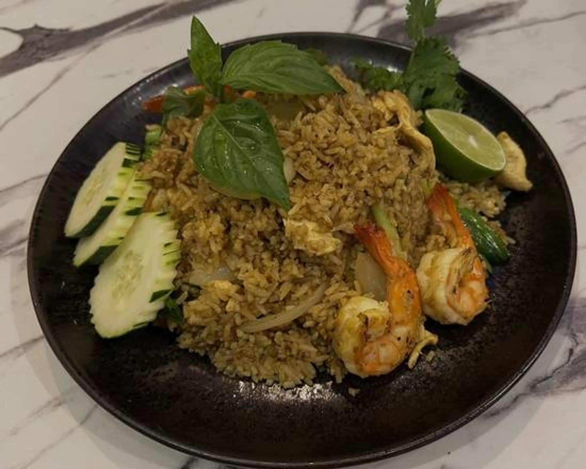 Taj Mahal Fried Rice ข้าวผัดผงกะหรี่ ฟิวชั่น