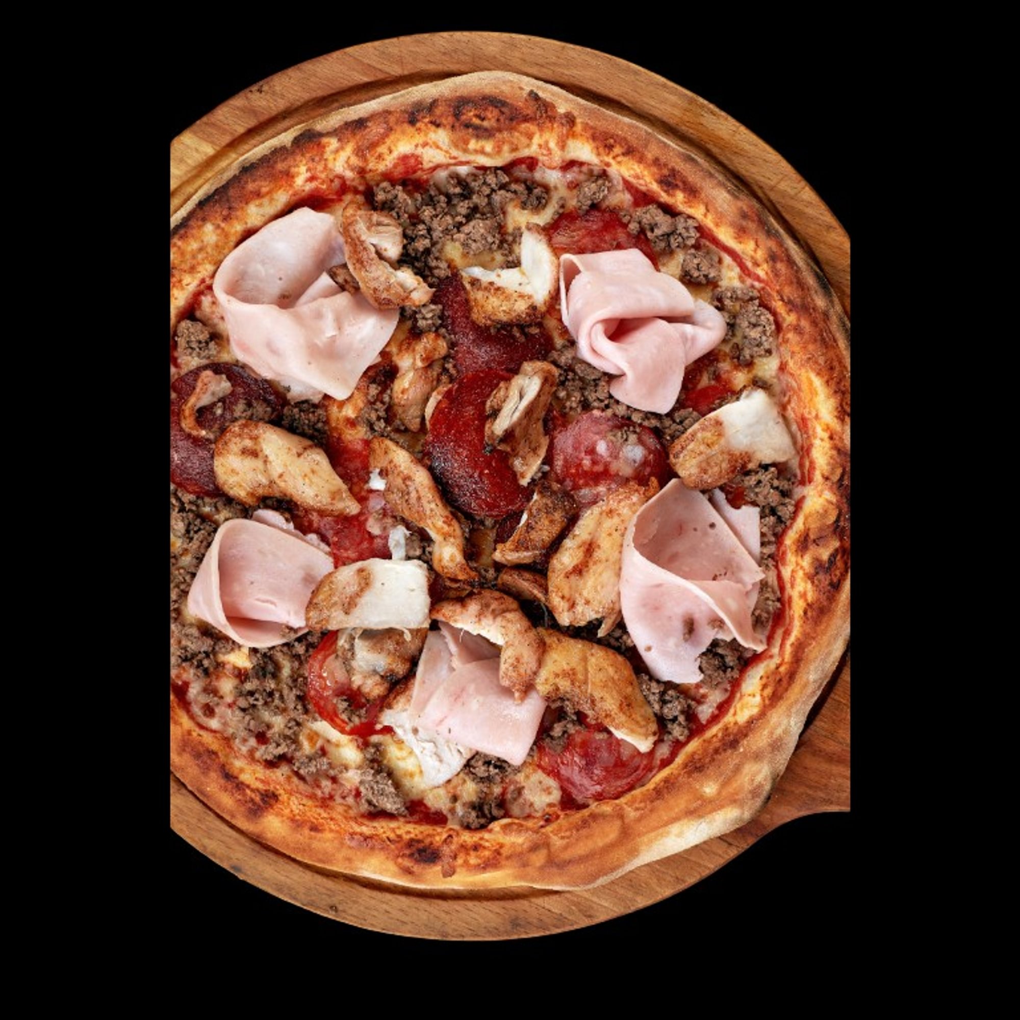 Meat lovers pizza