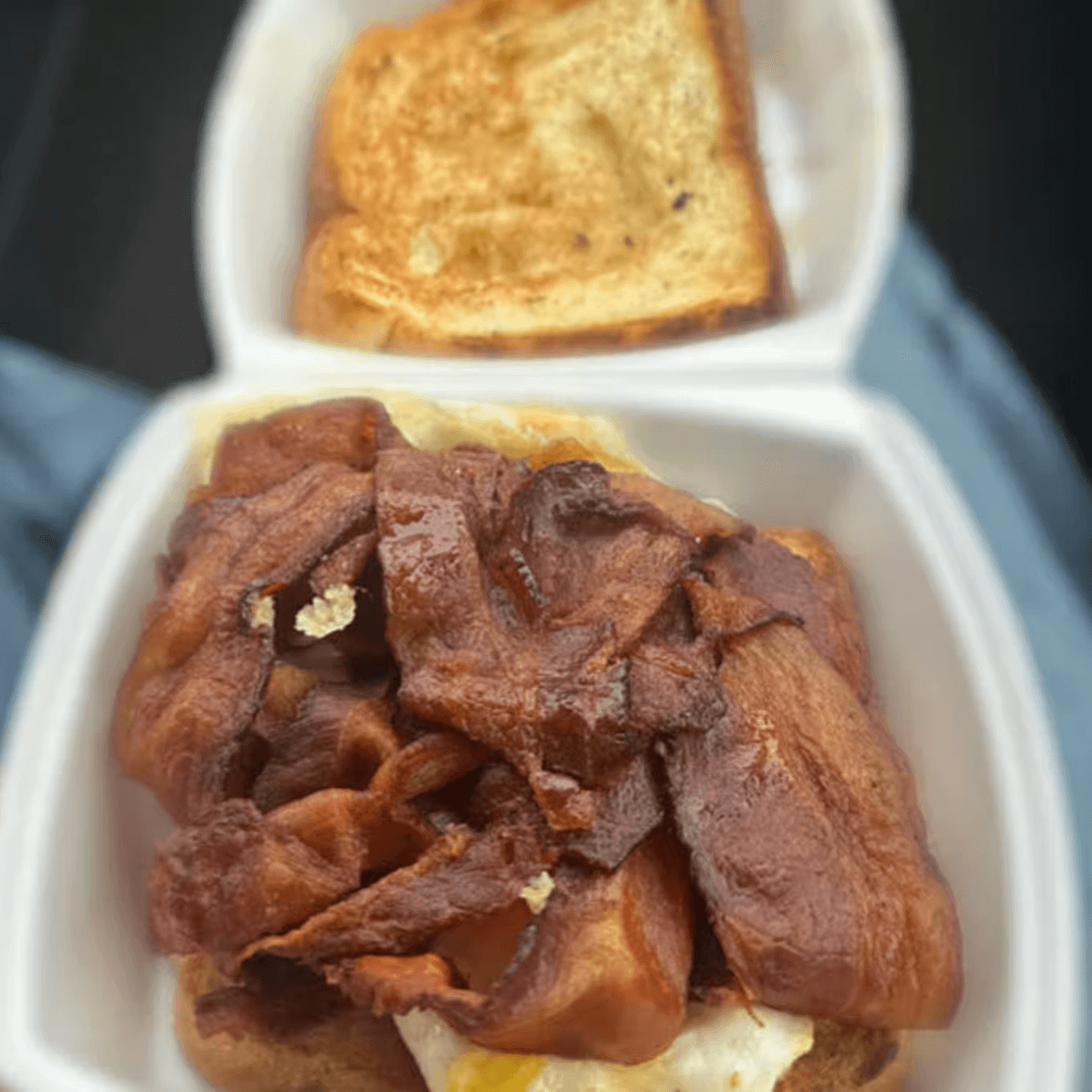 Egg, Cheese & Meat Sandwich