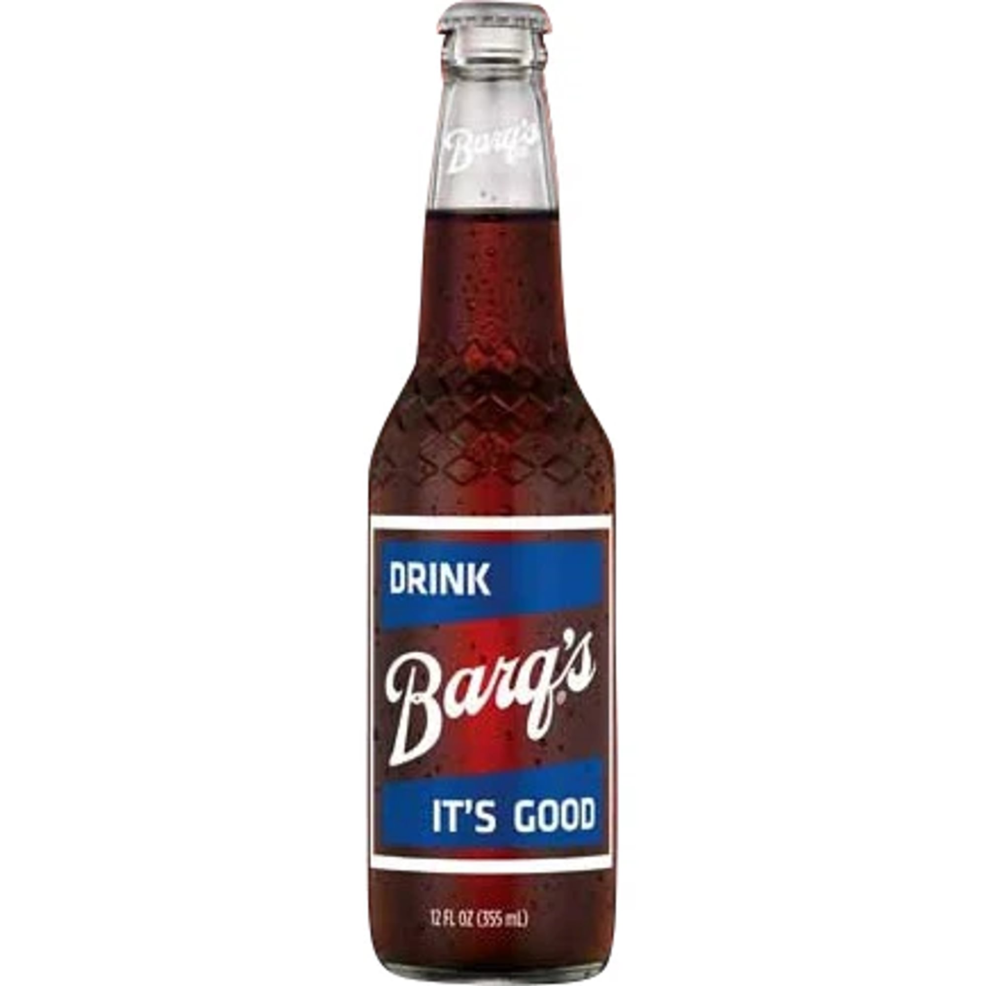 Glass Bottle Barq's Rootbeer