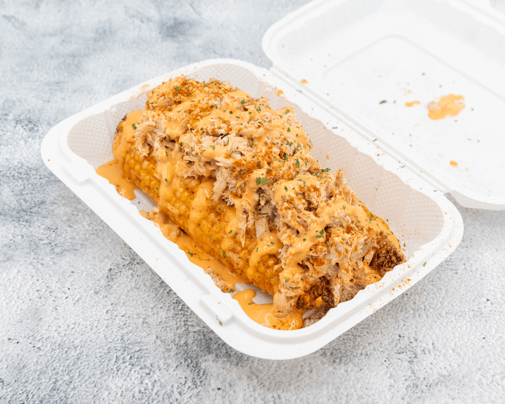 Loaded Crabmeat Deep-Fried Corn