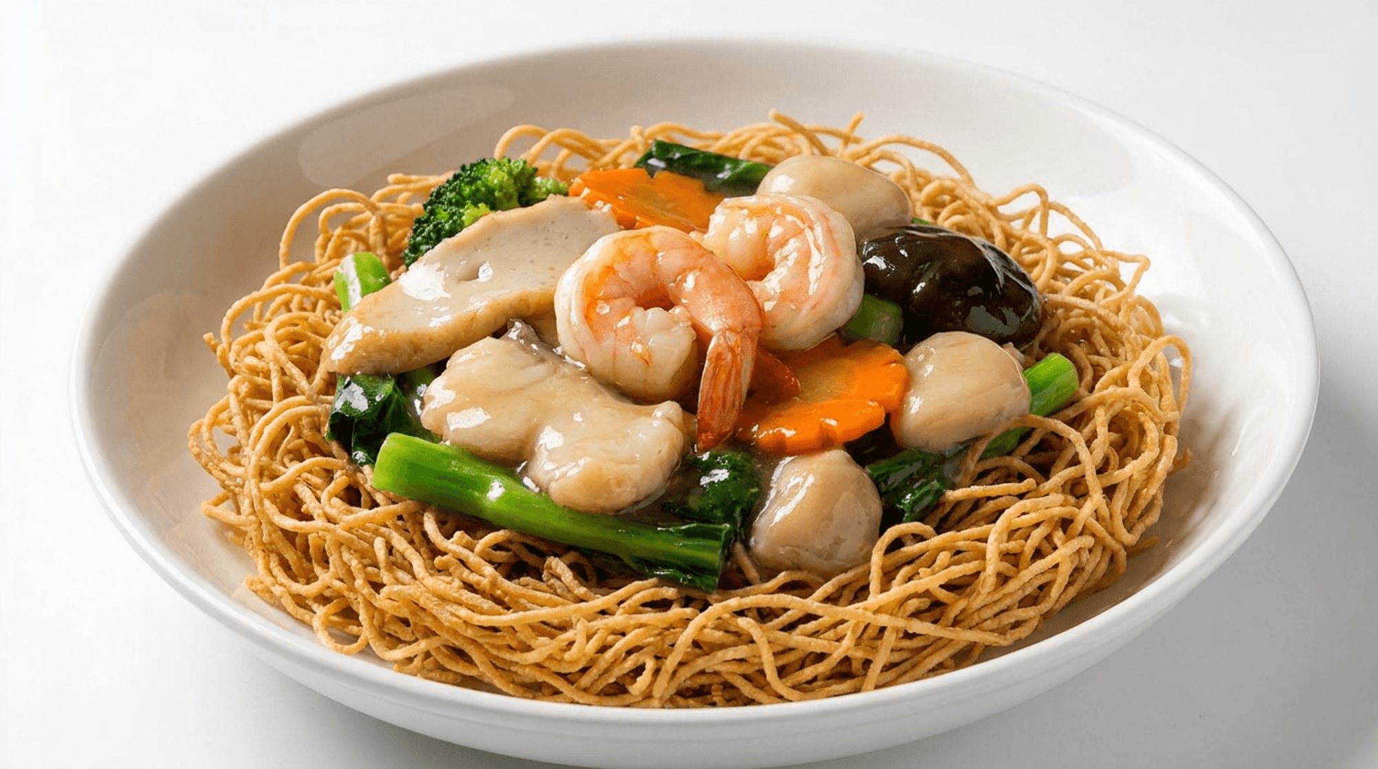 Hong Kong Style Crispy Egg Noodles