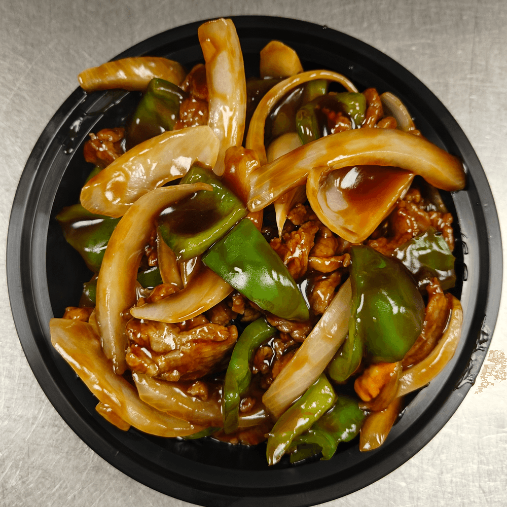Beef with Green Pepper and Onion