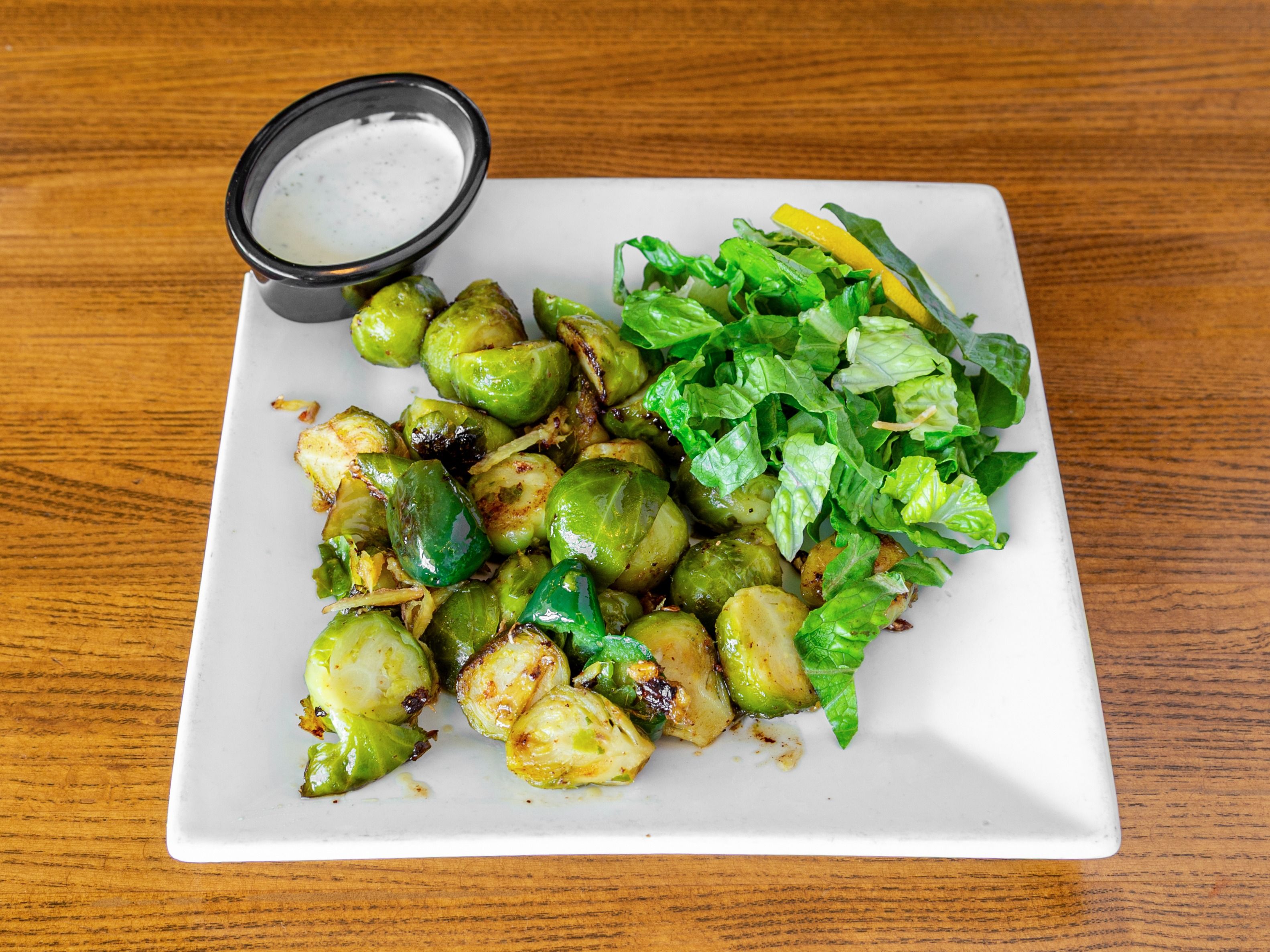 Brussels Sprouts Honey Ginger