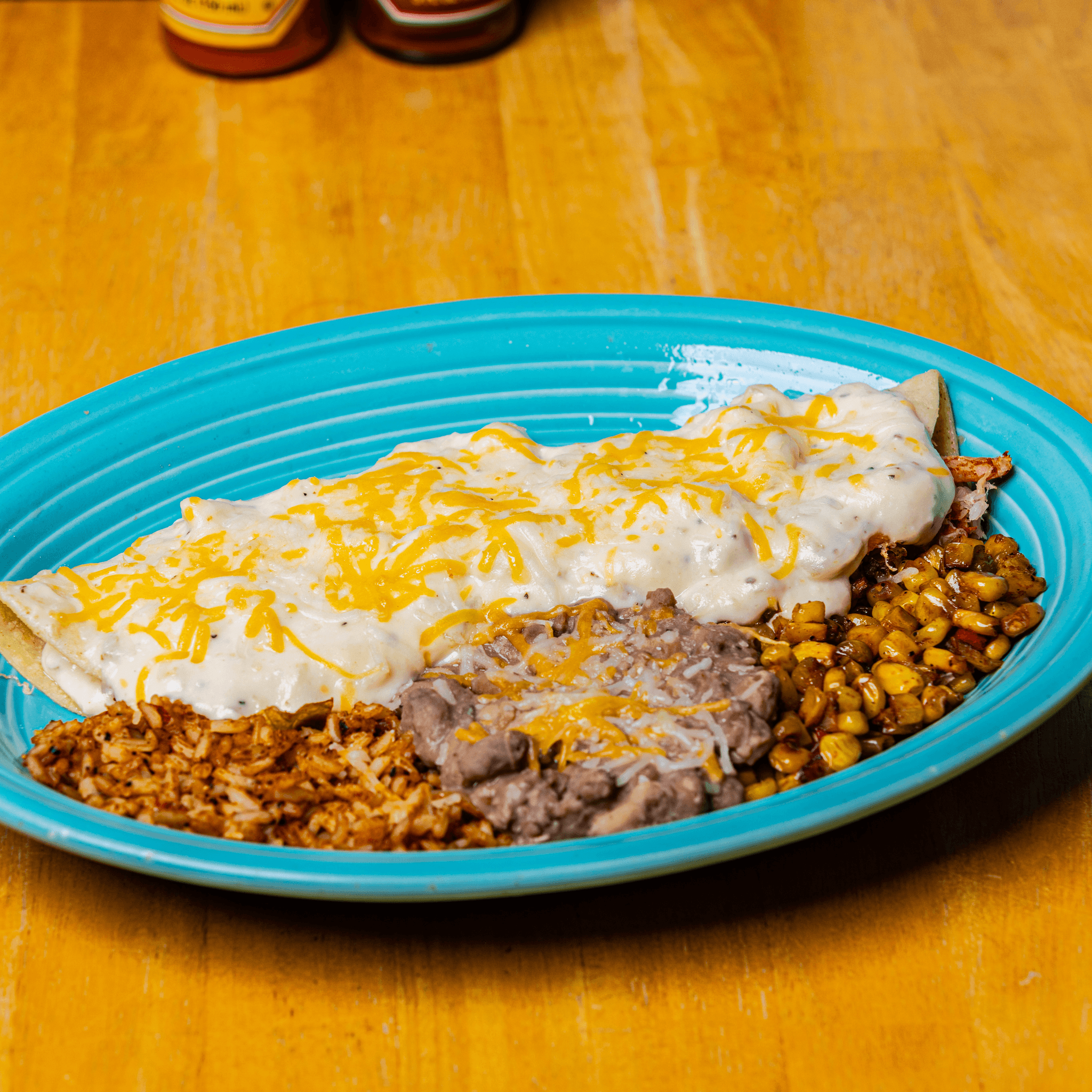 Crab or Spinach Enchiladas