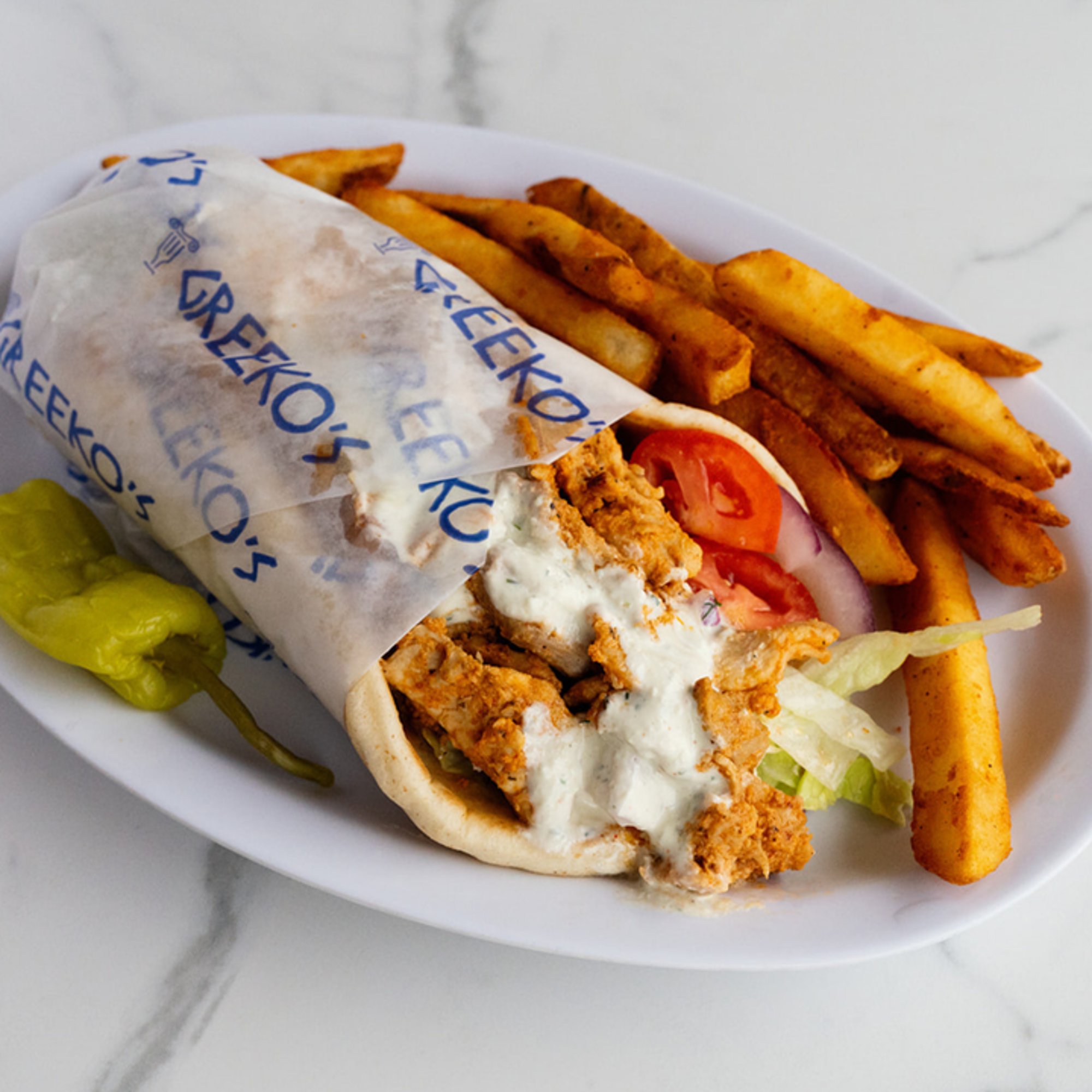 Greek Chicken Pita