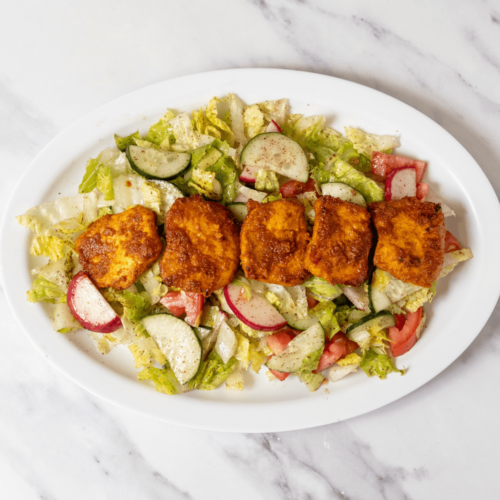 Fattoush with Chicken Tikka
