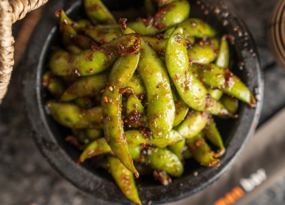Garlic Edamame