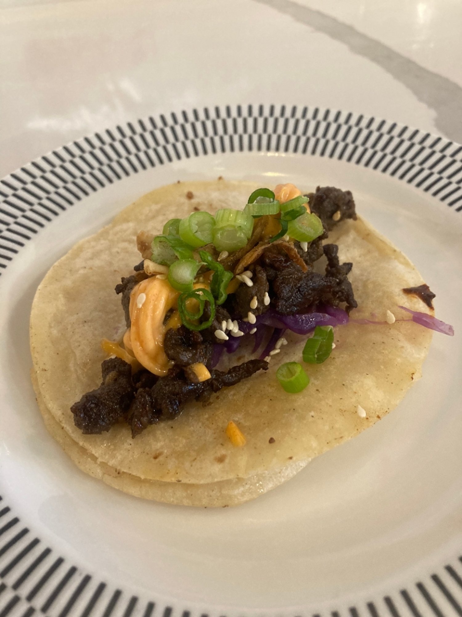 Korean Beef Bulgogi Taco