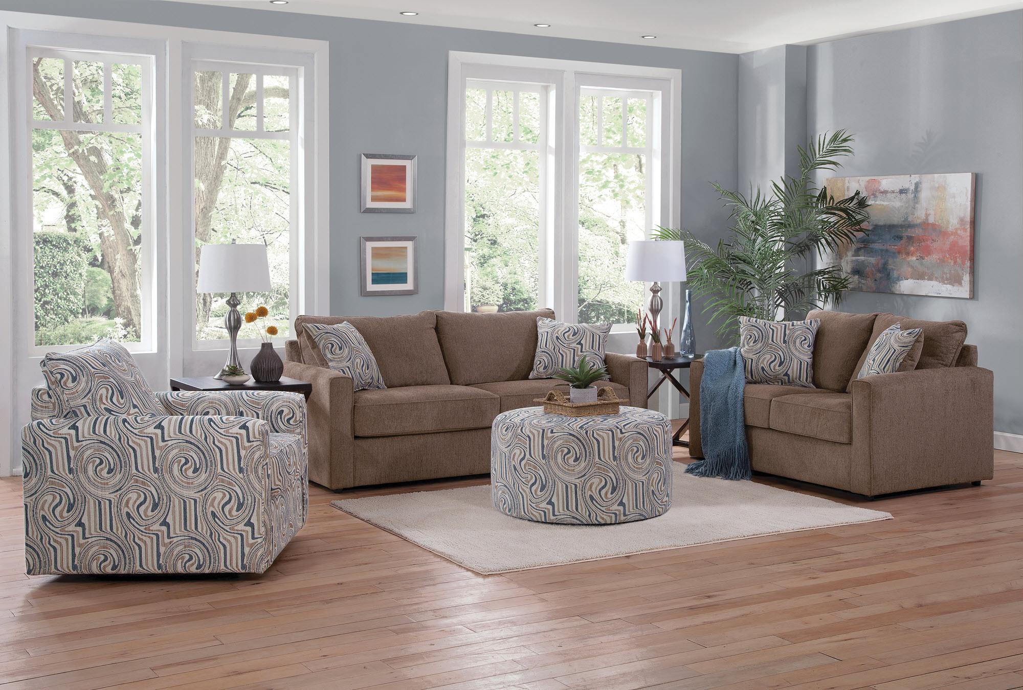 Delilah Sofa, Loveseat, Chair, & Ottoman