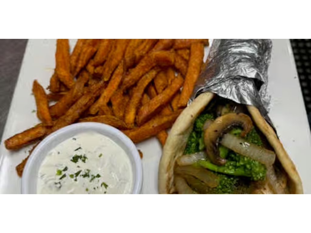Veg Souvlaki Pita - Lunch