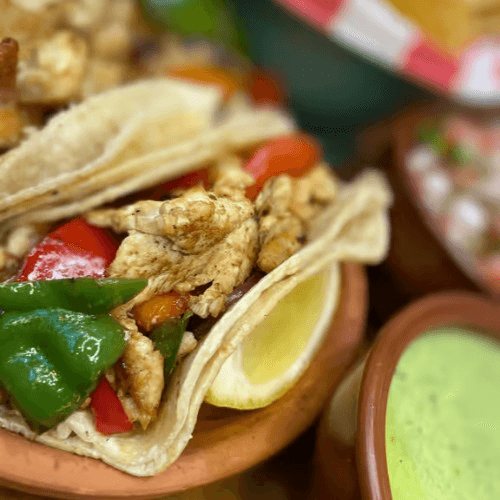 3 Chicken Fajita Tacos
